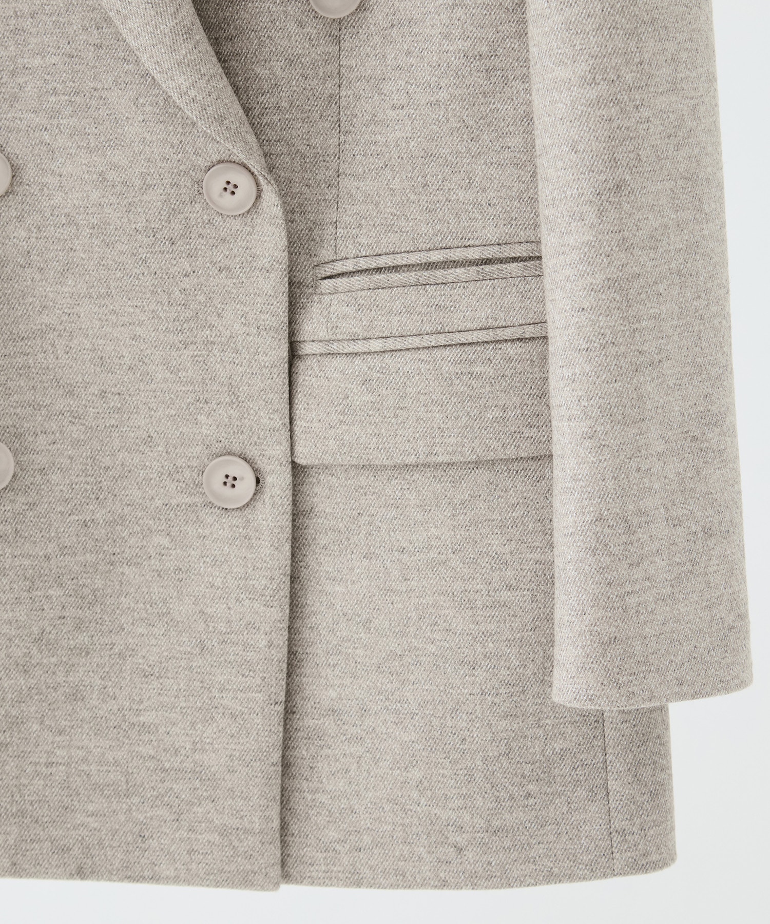 ミックスウールツイードダブルジャケット KEY TIMEZ