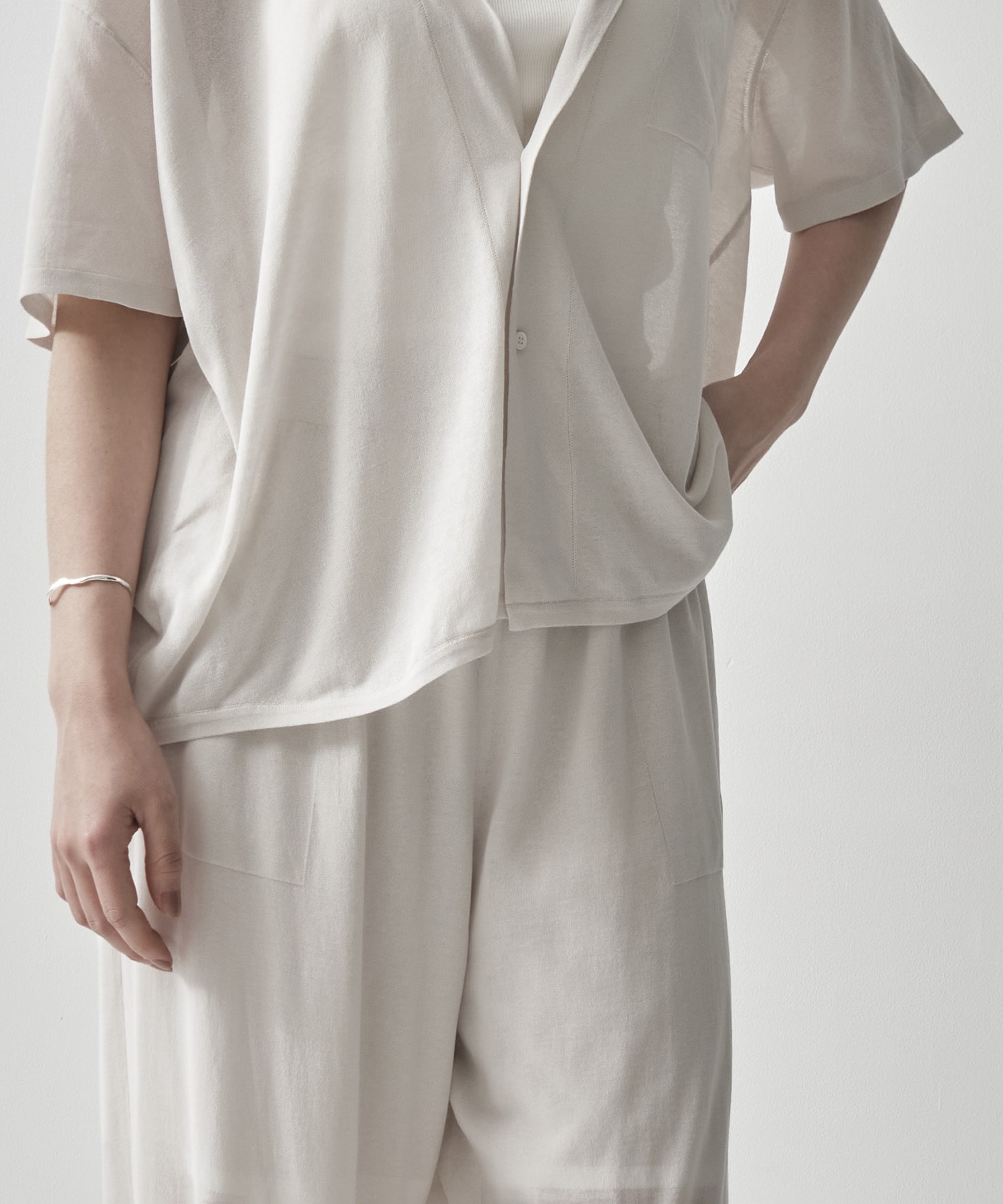 HIGH TWIST COTTON KNIT SHIRT ATON