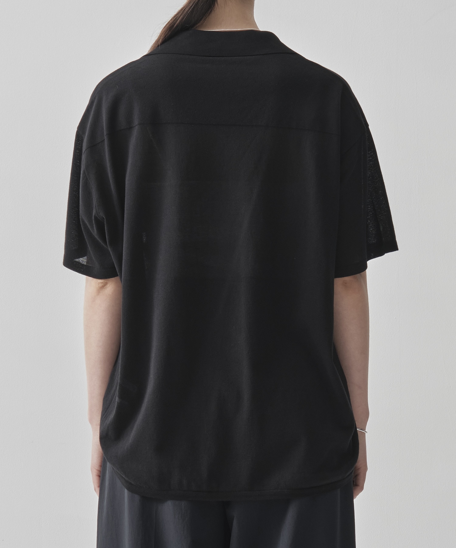 HIGH TWIST COTTON KNIT SHIRT ATON