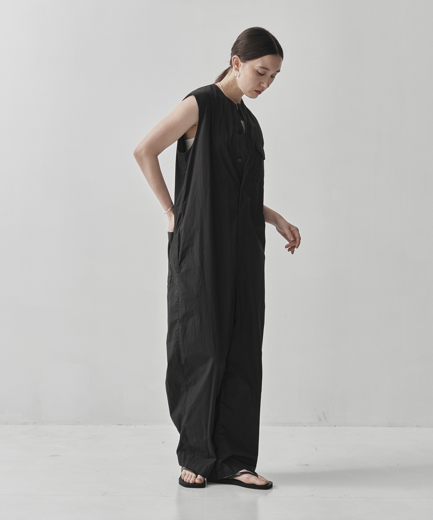 NATURAL DYED COTTON LAWN JUMP SUIT ATON