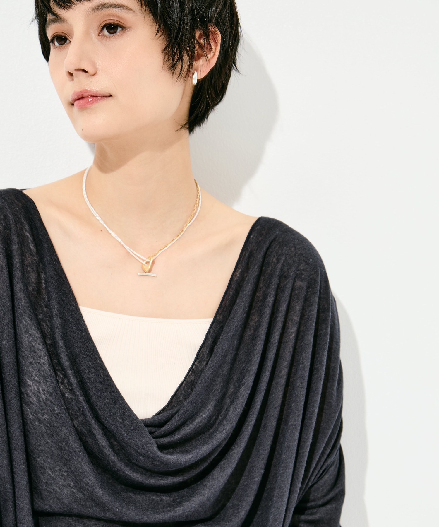 Draped Long Sleeve Pull Over GOOD PEOPLE GOOD STITCHING GOOD PRODUCT
