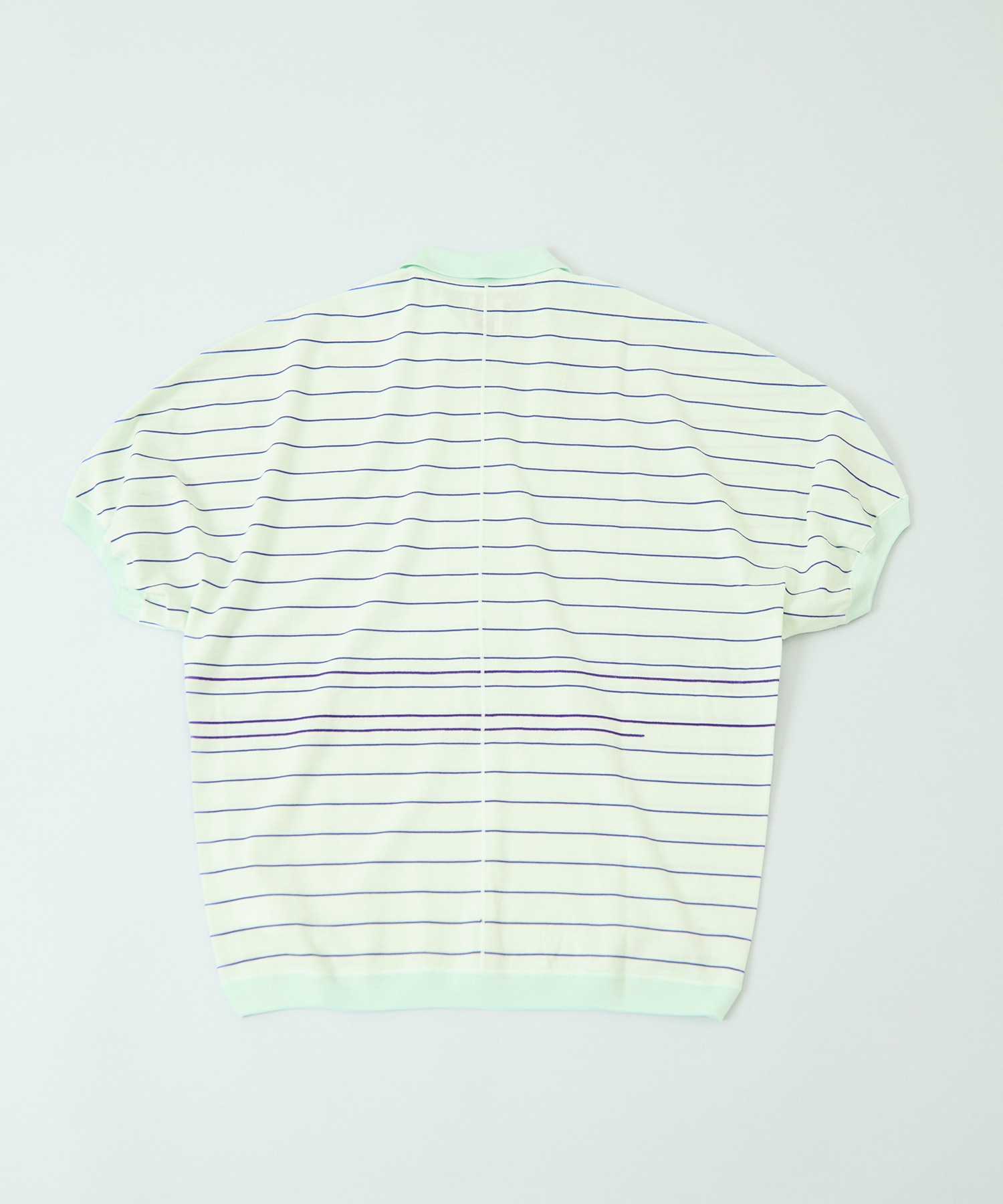 Dual Stripe Knit Half Sleeve Polo GOOD PEOPLE GOOD STITCHING GOOD PRODUCT