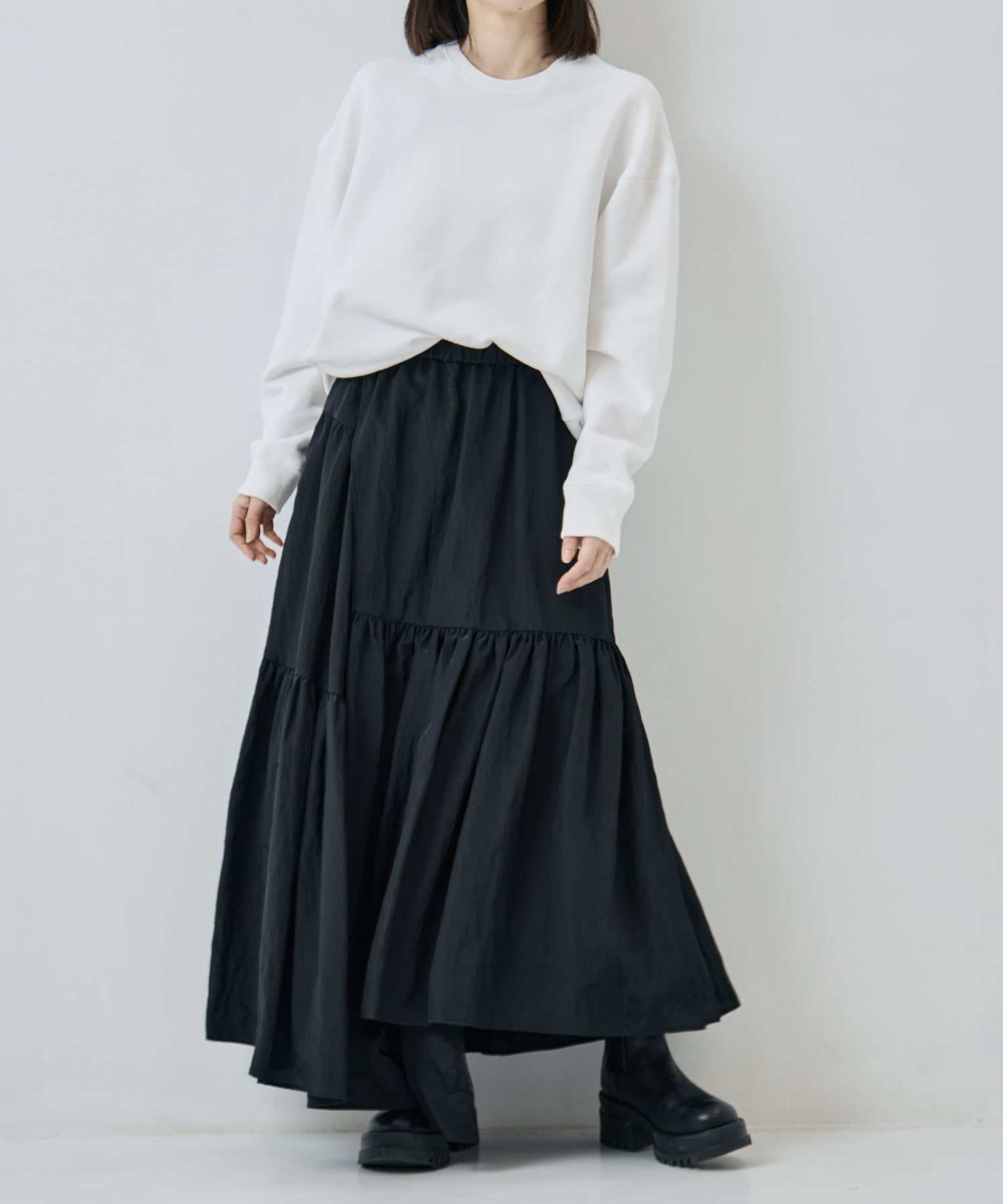 Viscose washer gather skirt 08sircus