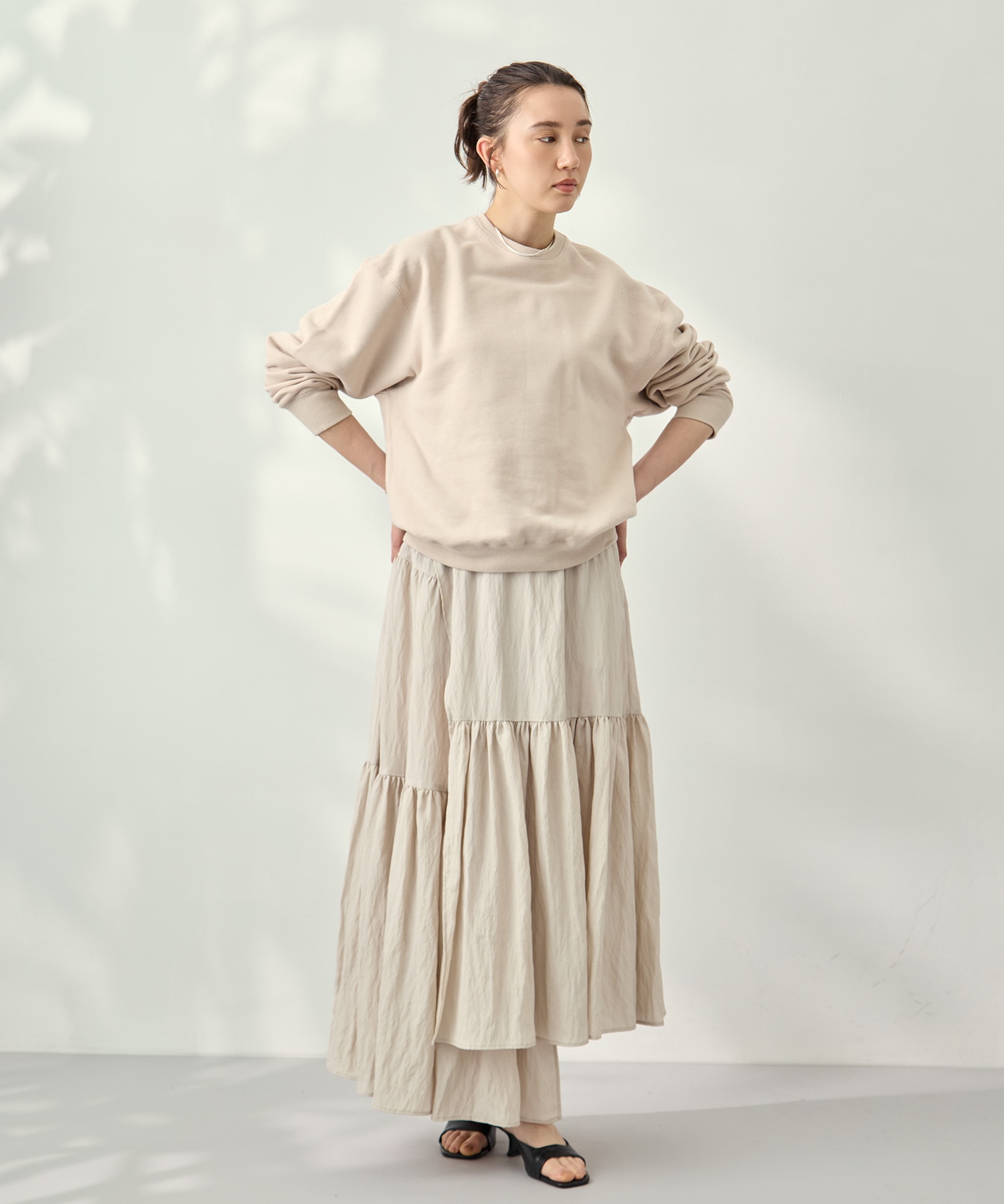 Viscose washer gather skirt 08sircus