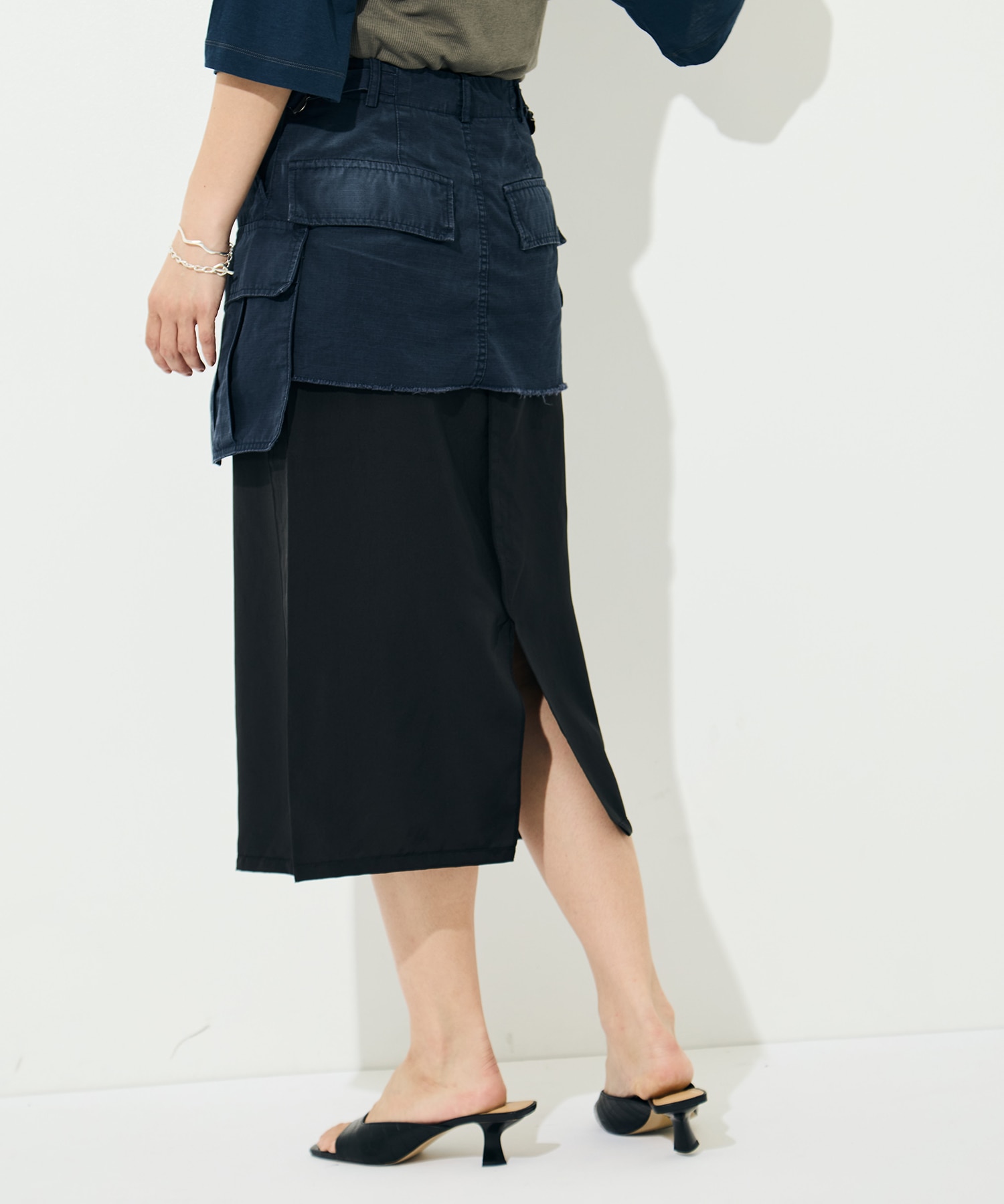 Cargo Layered Skirt INSCRIRE