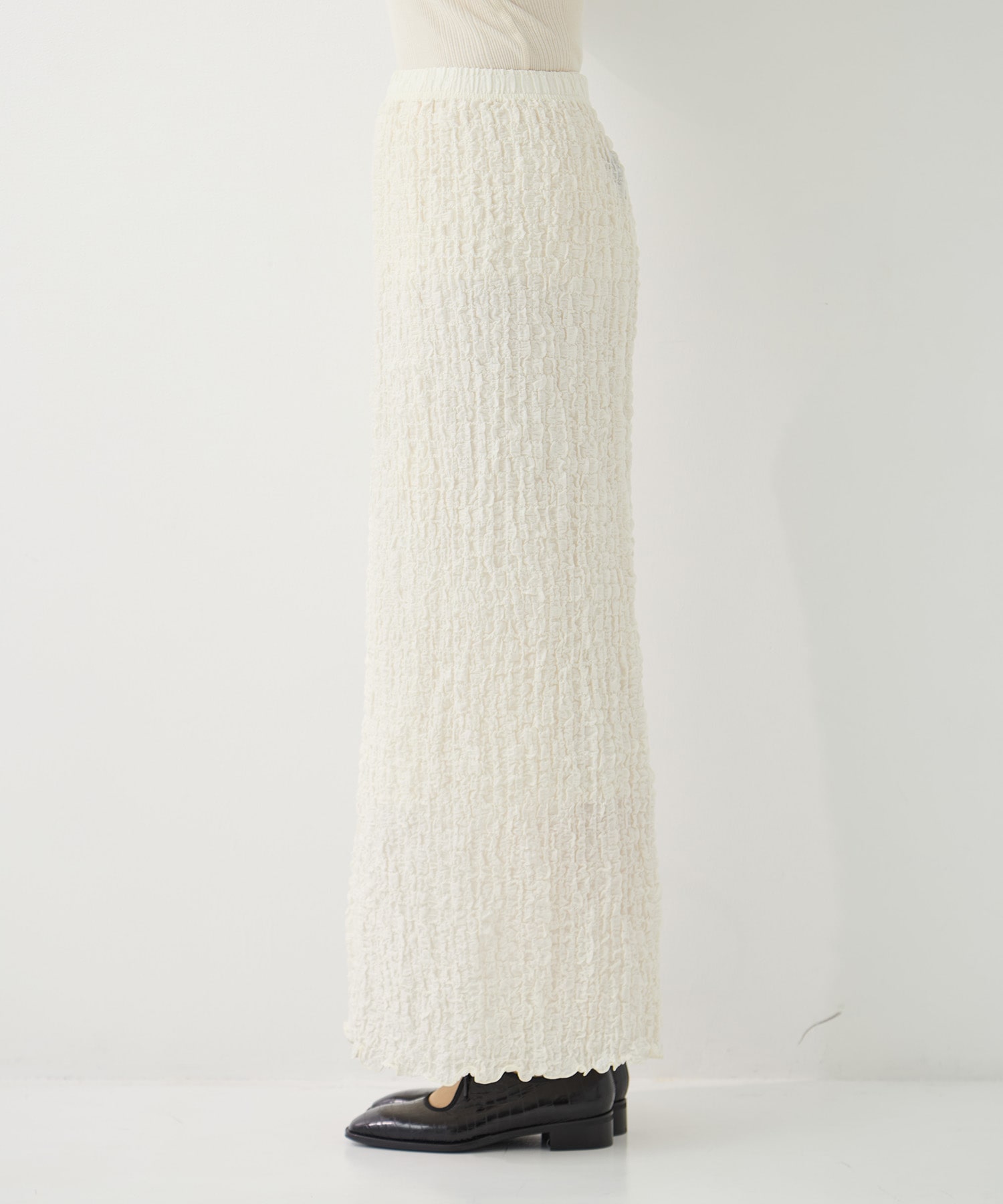 Shrink Lace Frill Skirt PHEENY