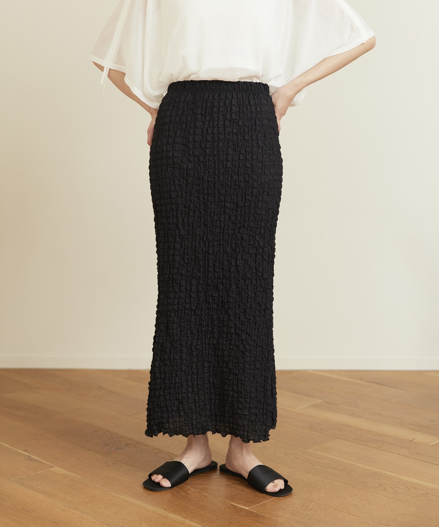 Shrink Lace Frill Skirt PHEENY