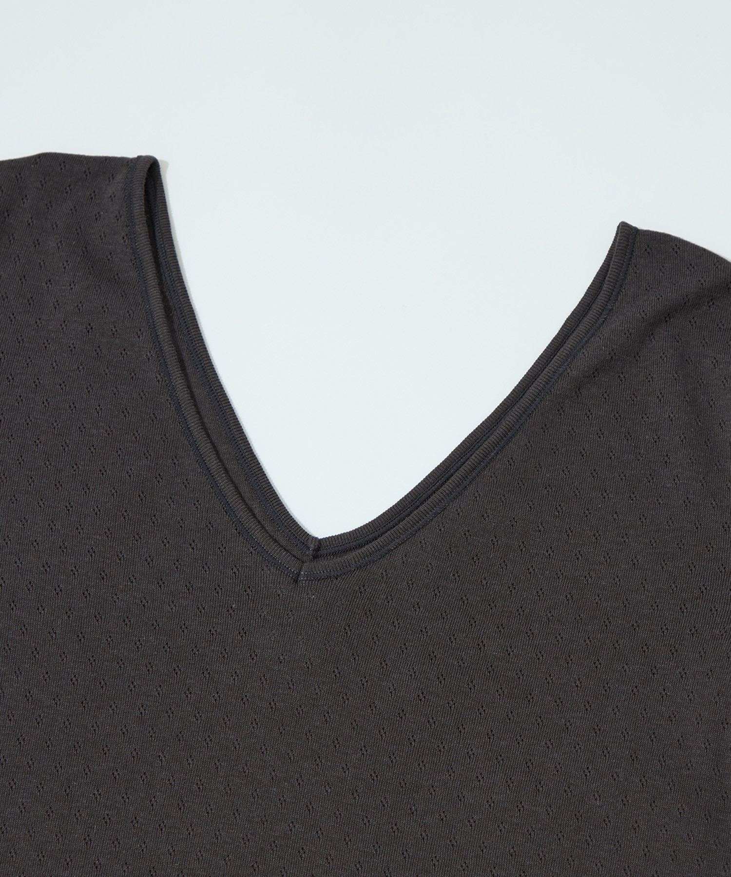 Cotton Silk Double V Neck Cap Sleeve T GOOD PEOPLE GOOD STITCHING GOOD PRODUCT