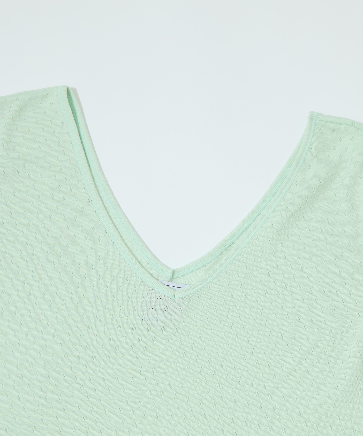 Cotton Silk Double V Neck Cap Sleeve T GOOD PEOPLE GOOD STITCHING GOOD PRODUCT