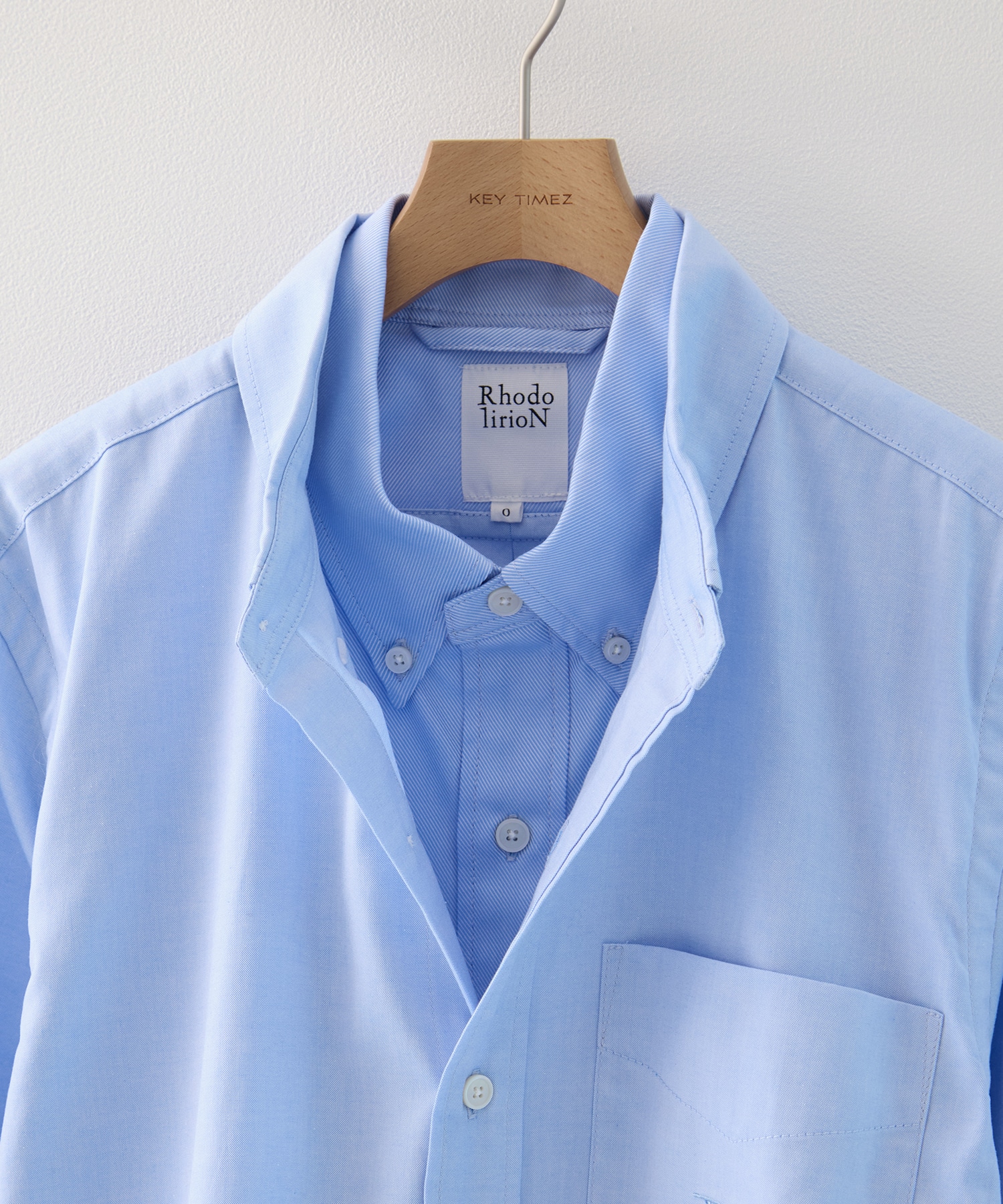 Double Layer Button-down Shirt - Oxford RhodolirioN