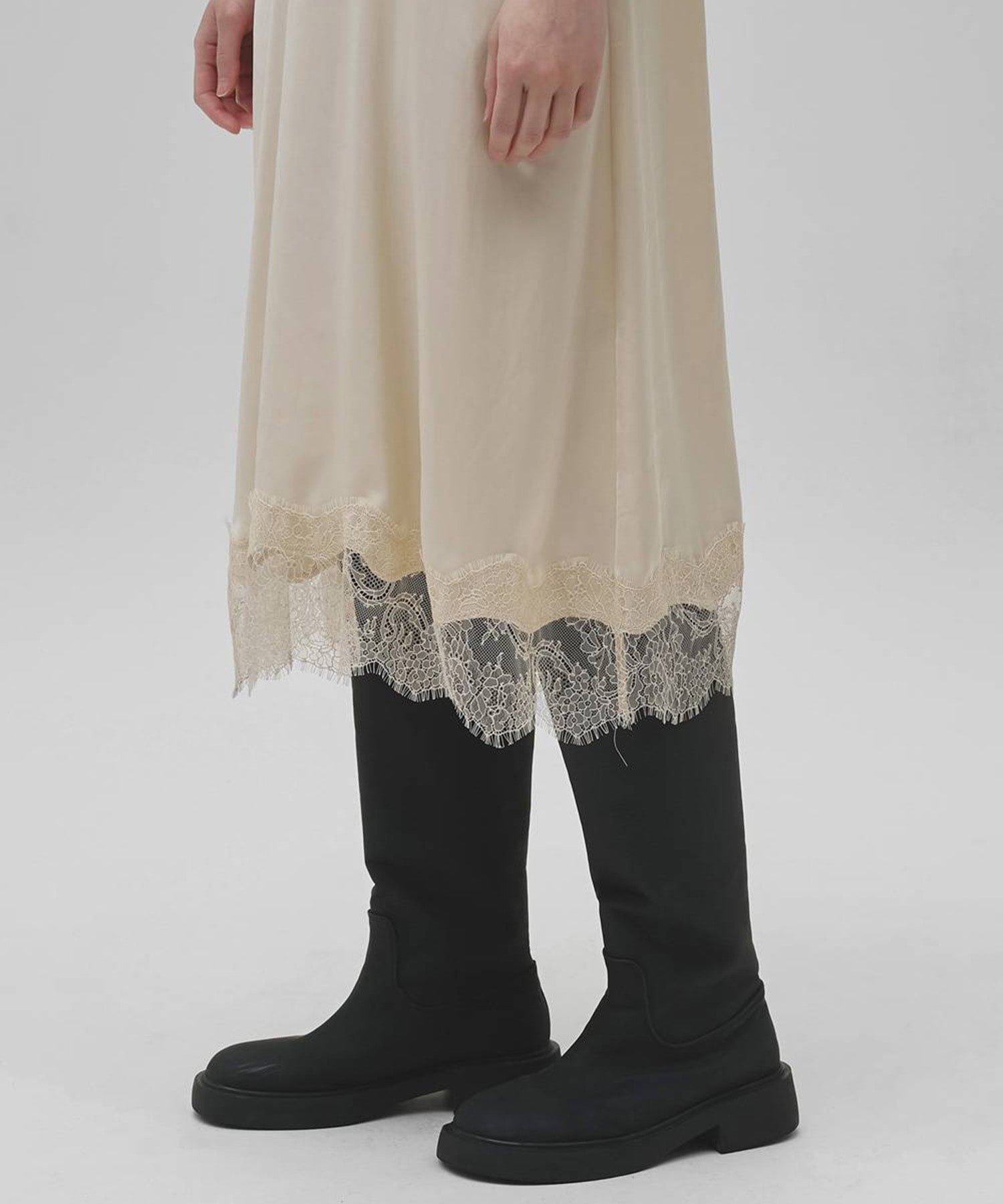 Satin Lace Dress TODAYFUL