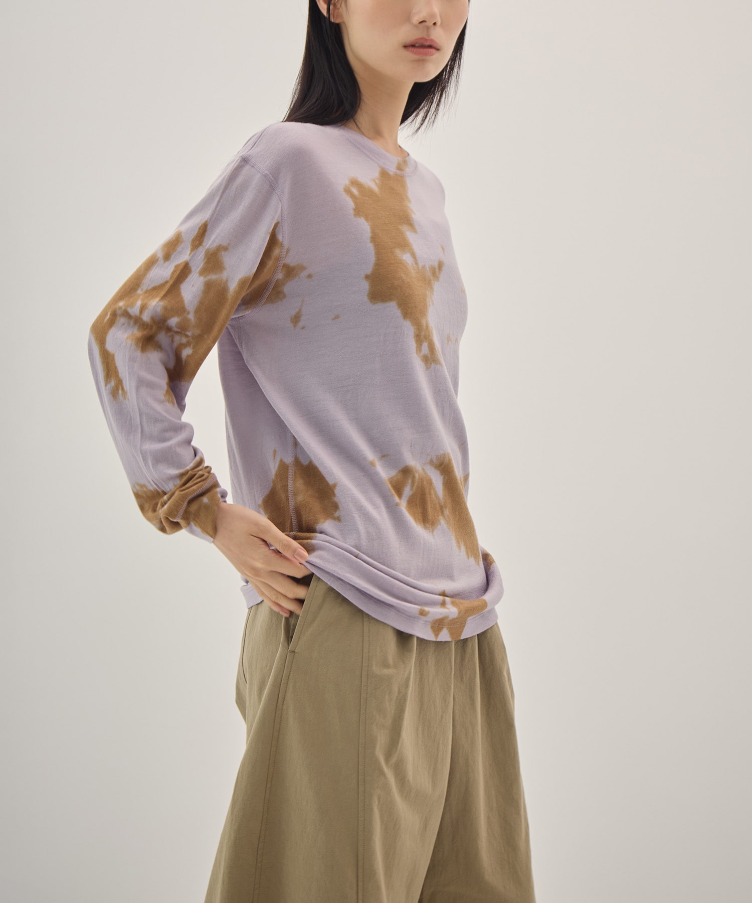 Merino Wool Dyed L/S Tee PHEENY