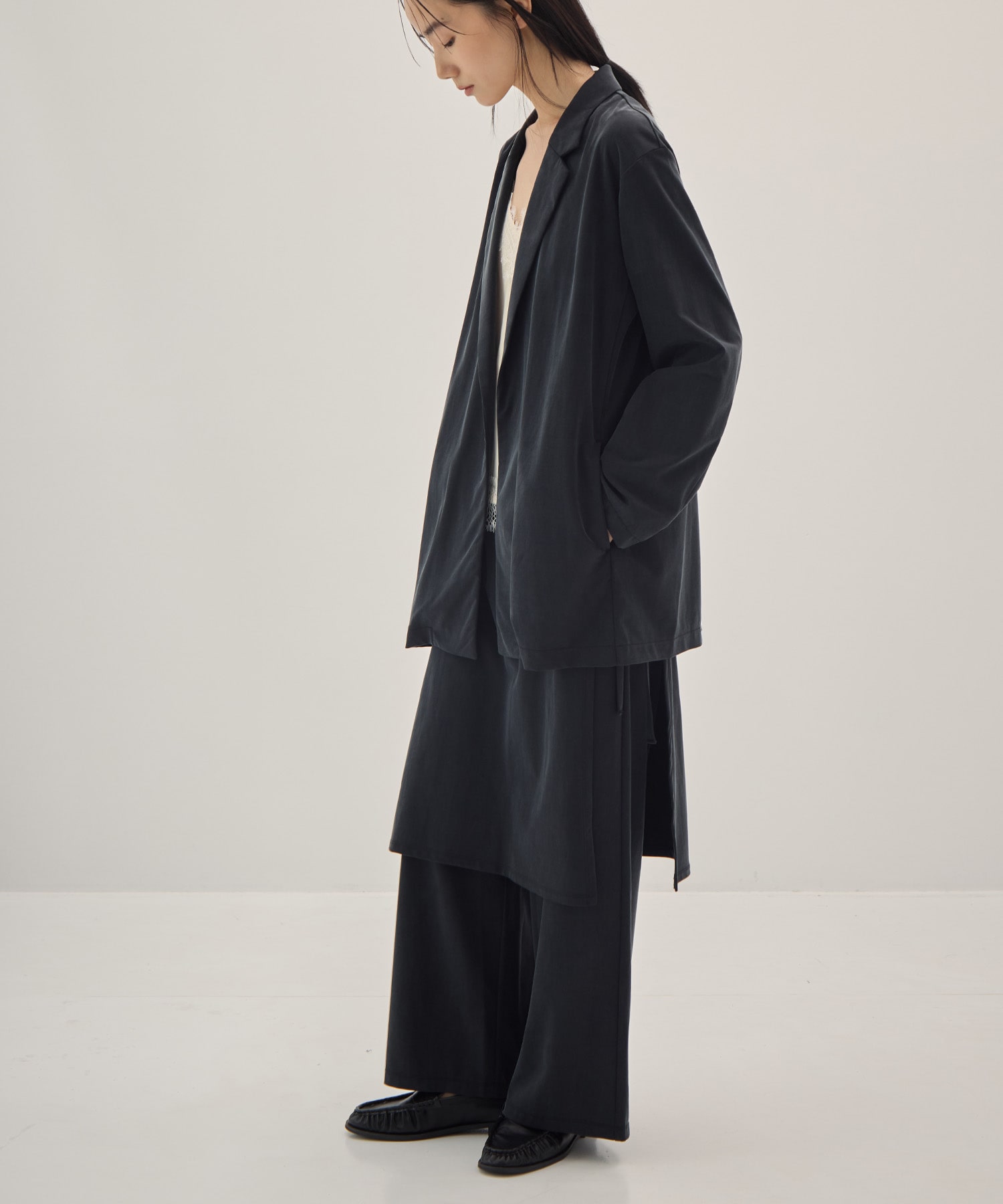 Peach Saten Shirt Jacket PHEENY