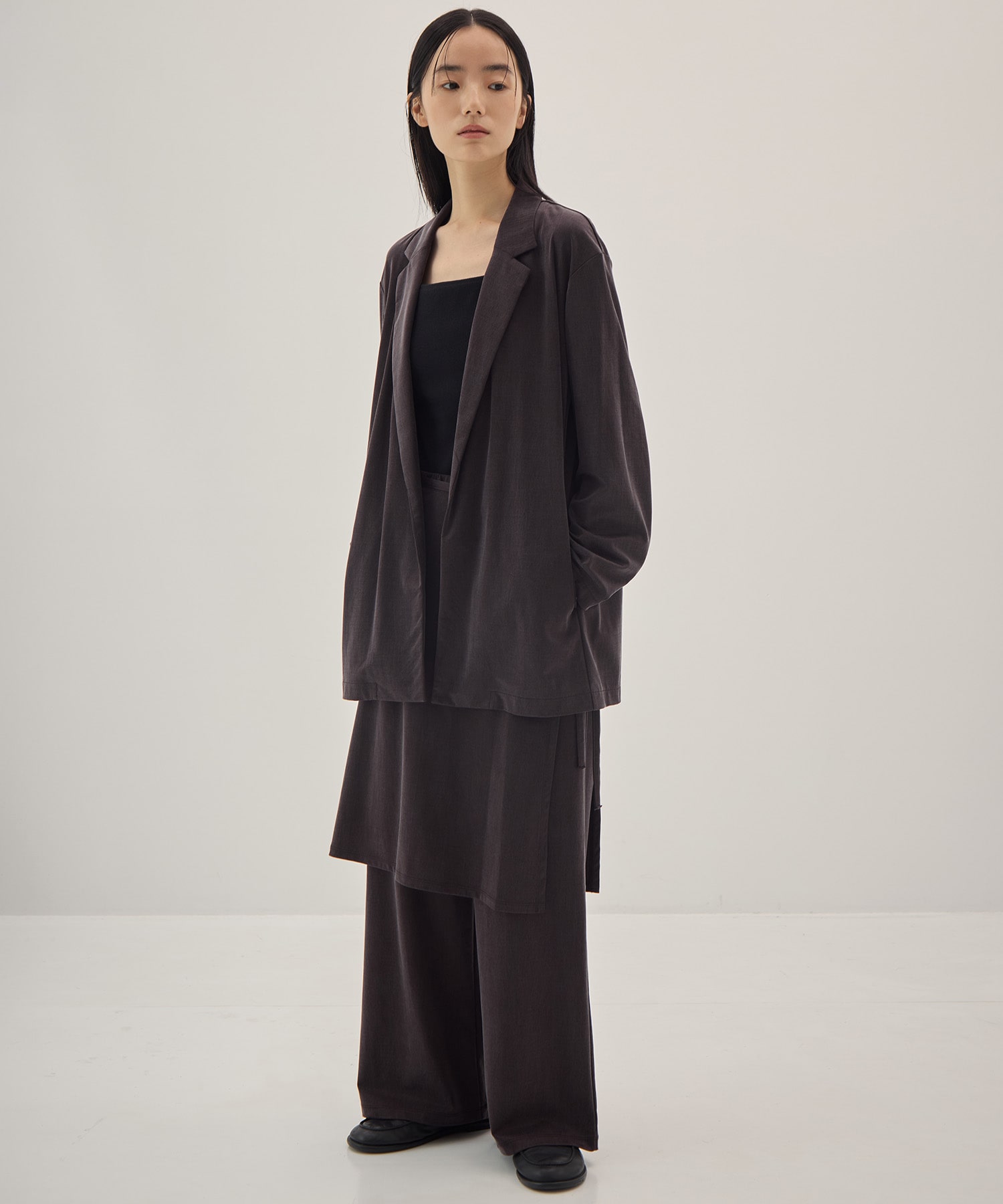 Peach Saten Shirt Jacket PHEENY