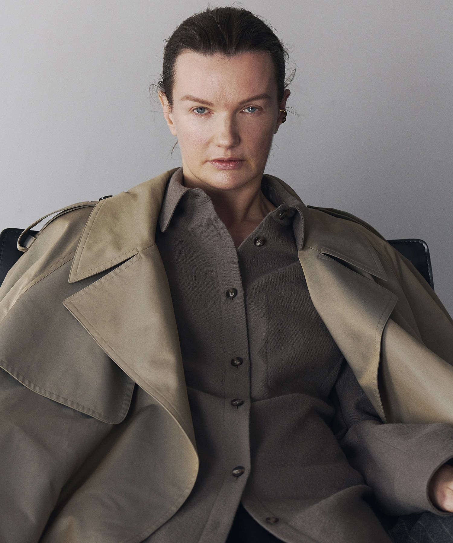 Chambray Trench Over Coat IIROT