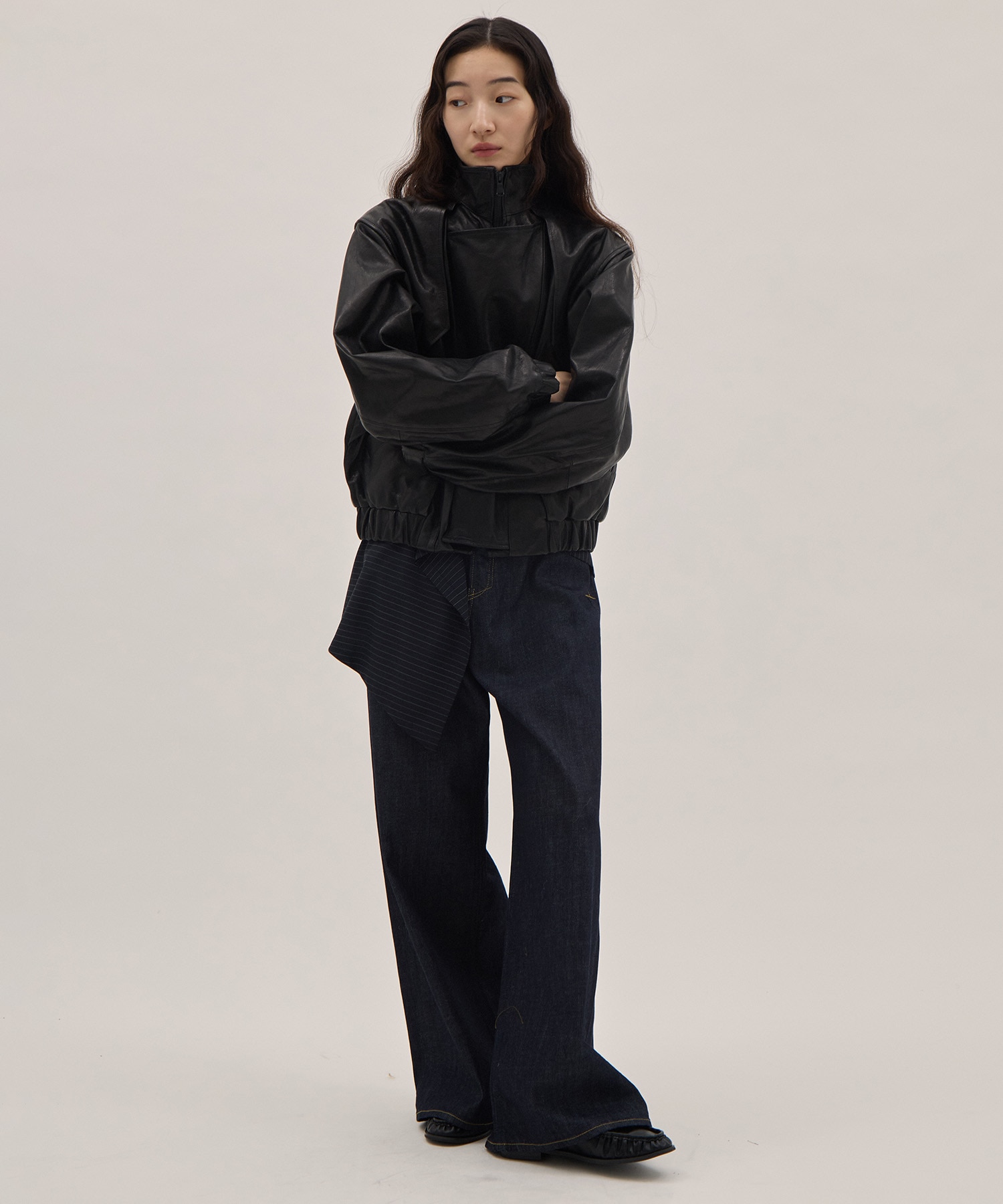 Goat leather short blouson 08sircus