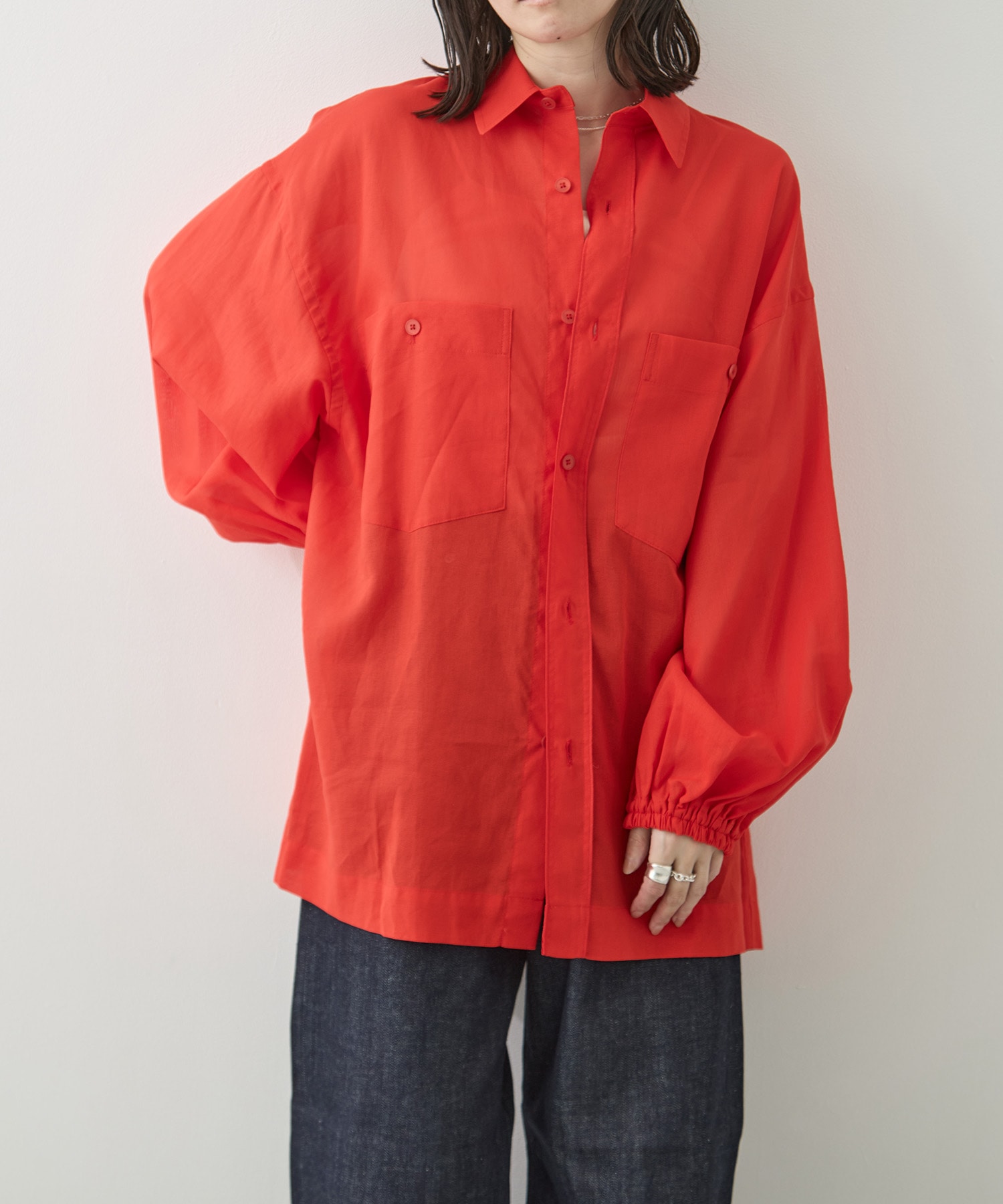 COTTON GEORGETTE OVER SHIRTS TOURNON.