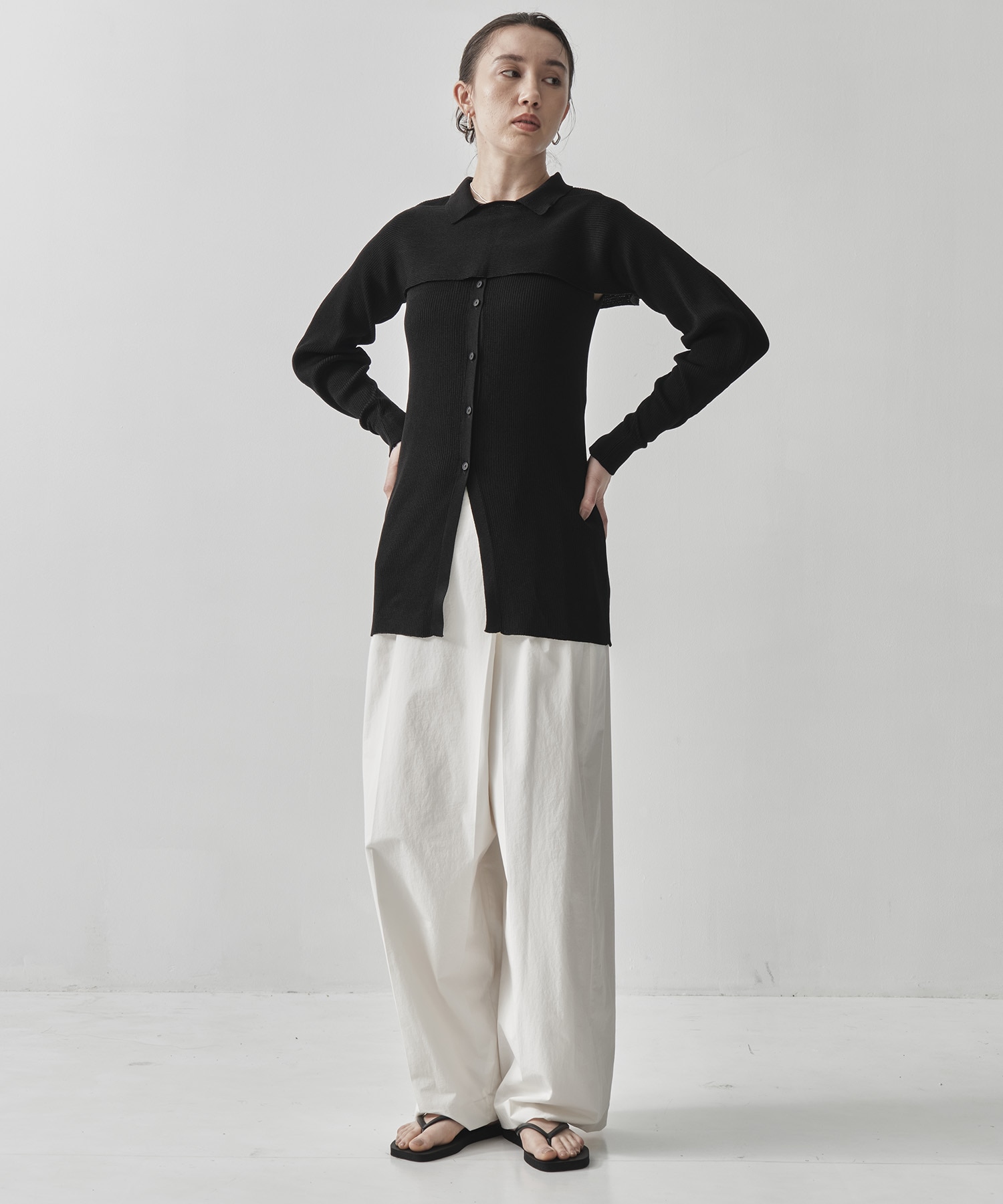 2-PIECE RIBBED CARDIGAN TAN