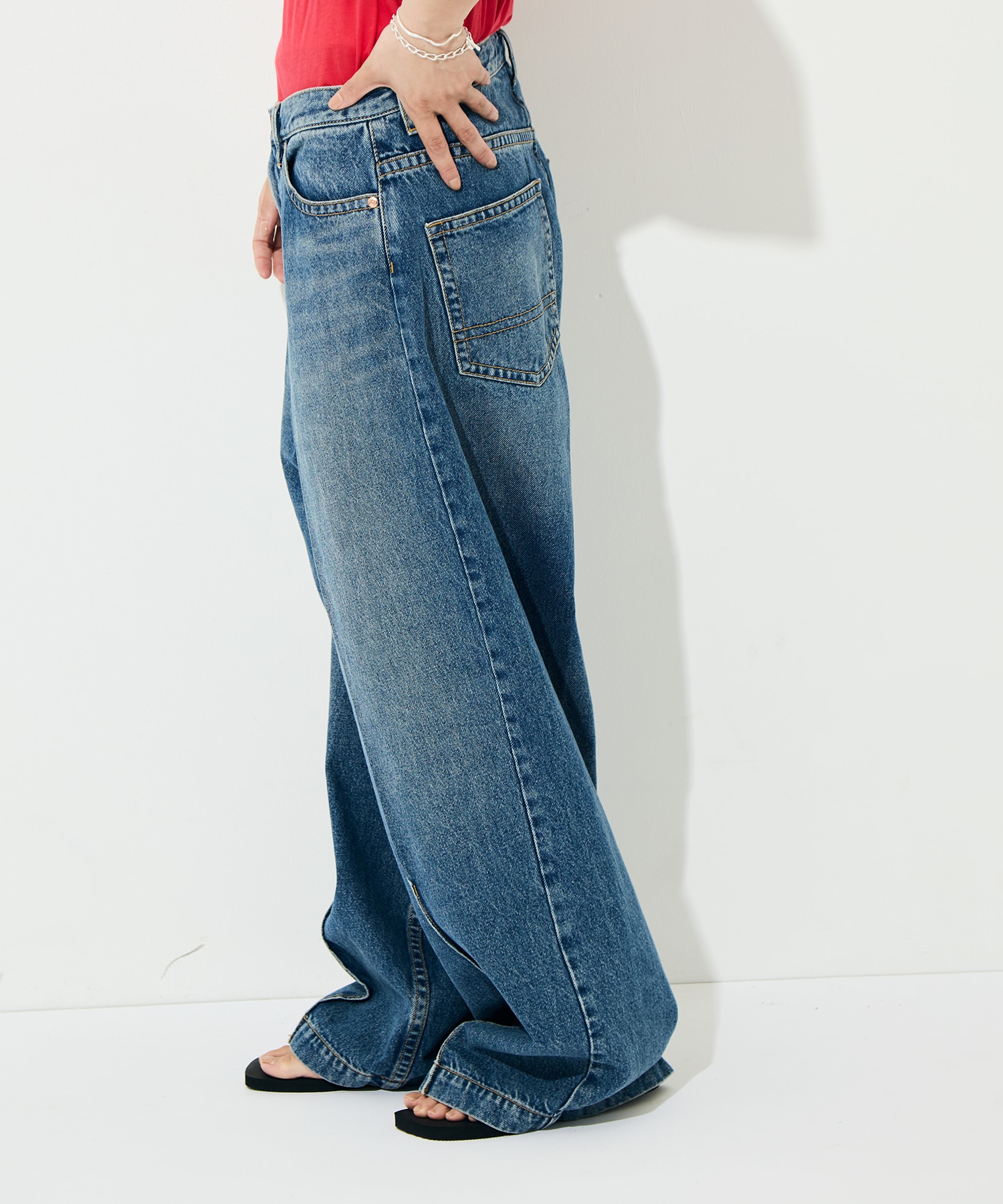 90s Loose Straight Pant - Denim RhodolirioN