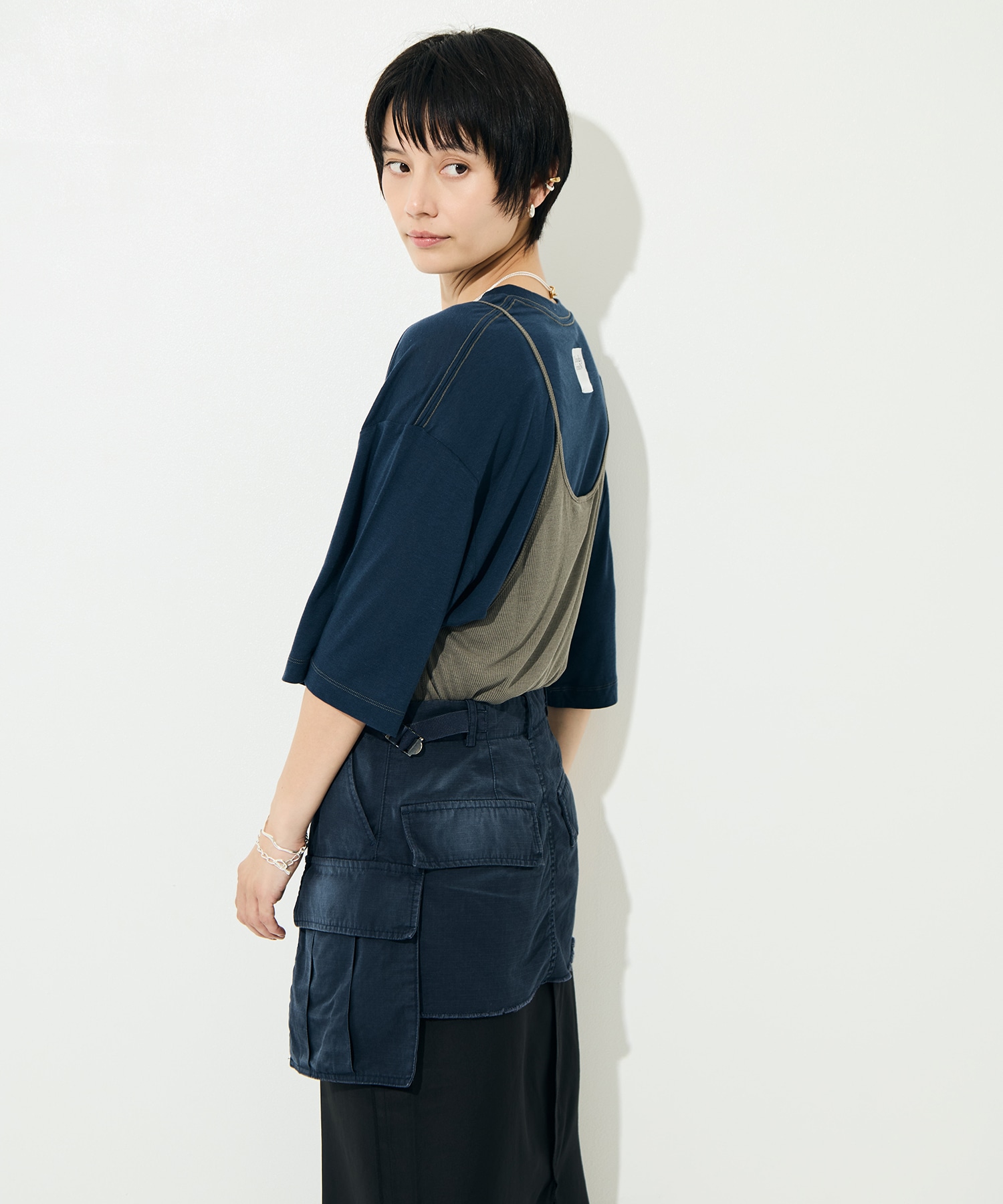 Camisole Top & Loose-fitting Tee - Unit Tops RhodolirioN