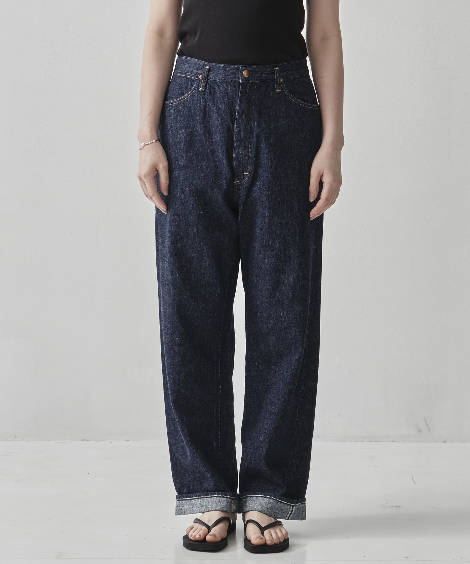 HIGH WAIST SELVEDGE DENIM PANTS/JASMIN orSlow