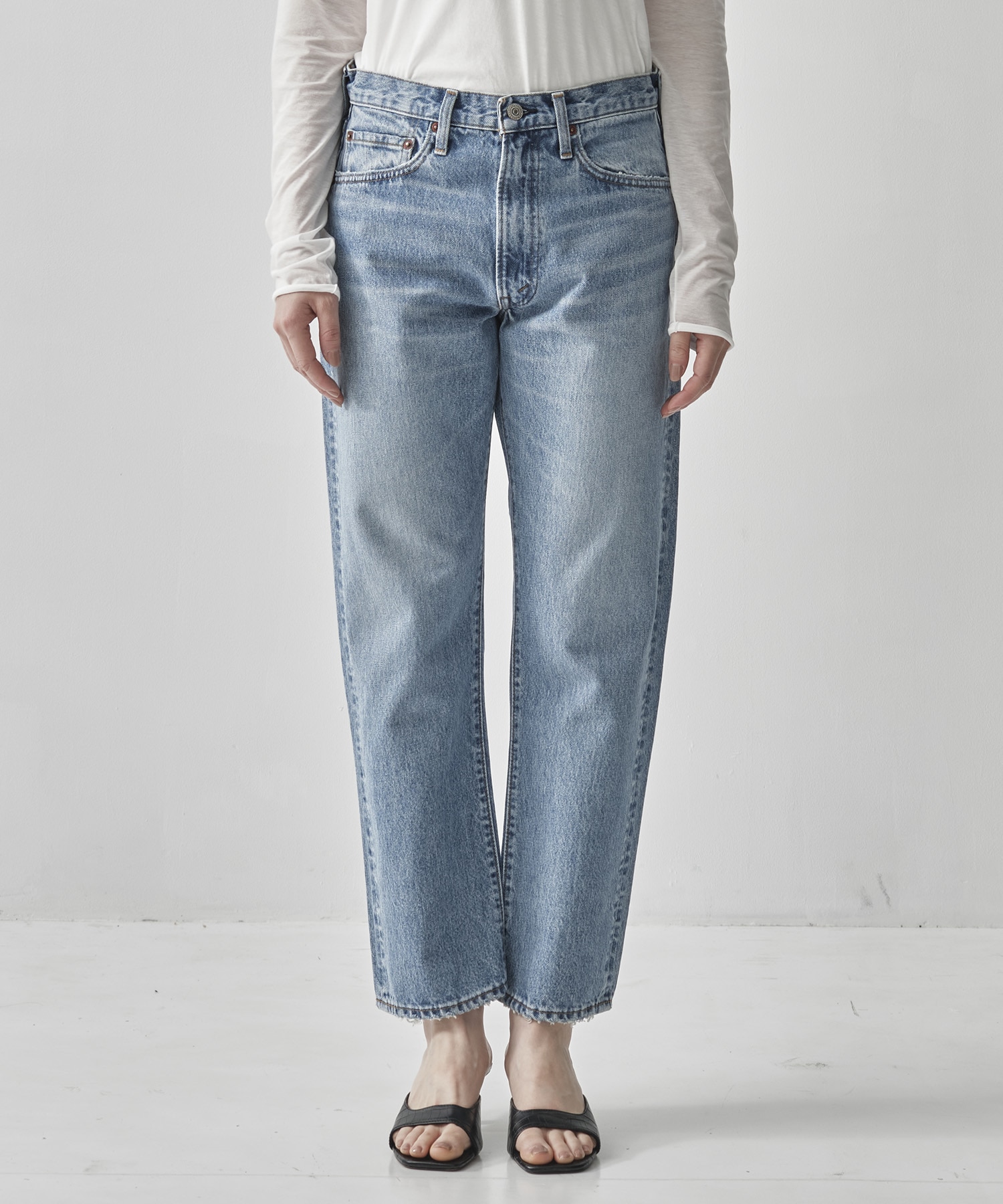 SHORT LENGTH 105 90s DENIM SKY BLUE/ZIPPER FLY orSlow