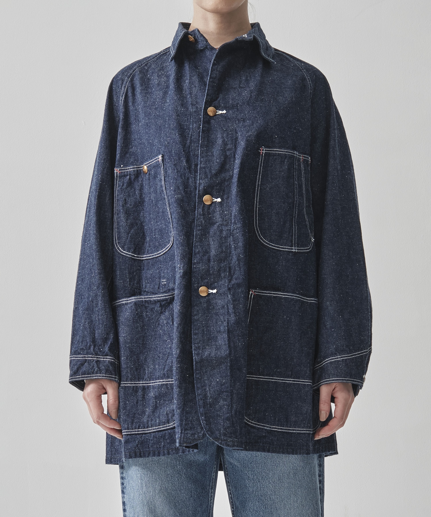 LOOSE FIT DENIM COVERALL orSlow