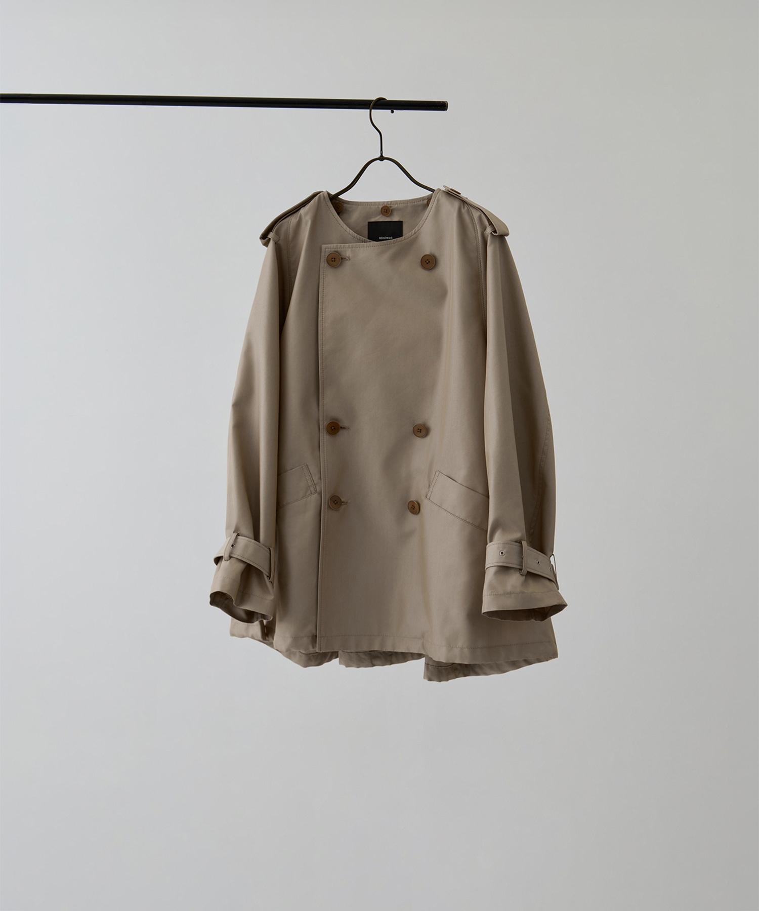 Giza cotton short trench coat 08sircus