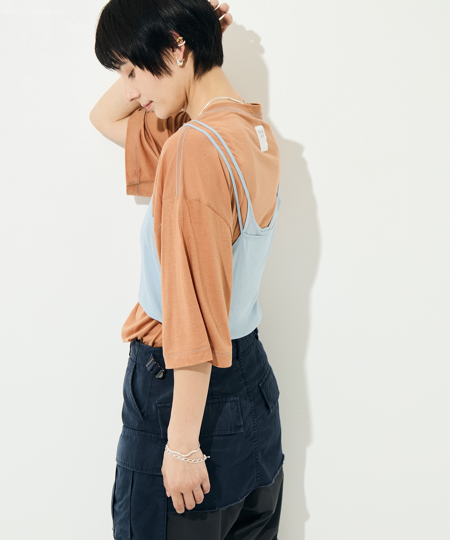 Camisole Top & Loose-fitting Tee - Unit Tops RhodolirioN