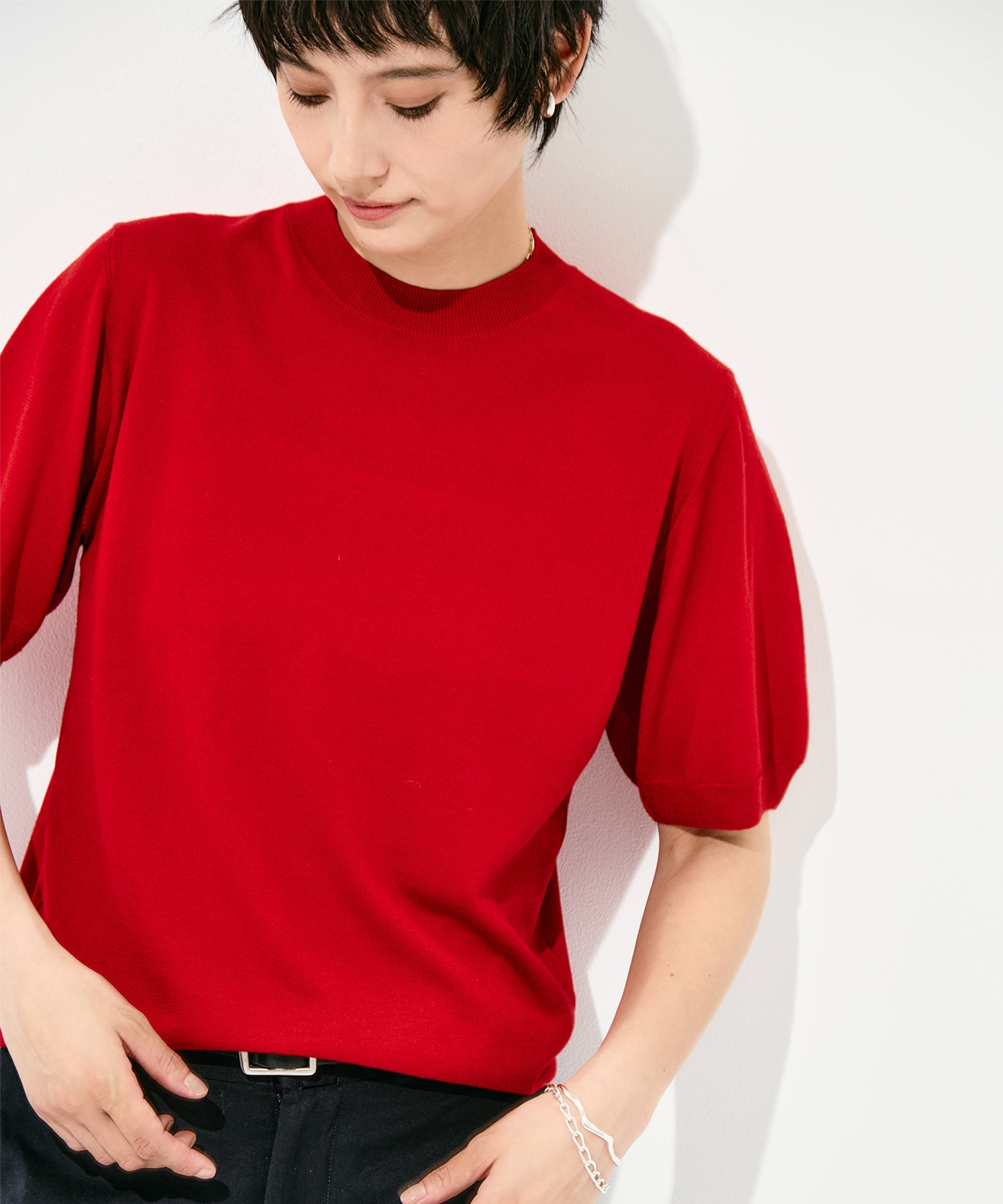 SILK CASHMERE S/S KNIT FUJI