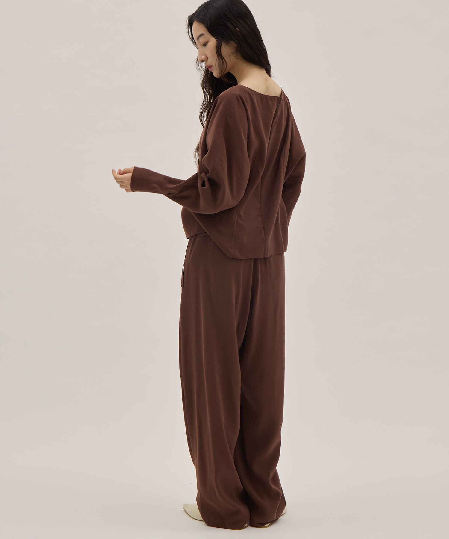 RAYON-POLYESTER BROAD BLOUSE YLEVE