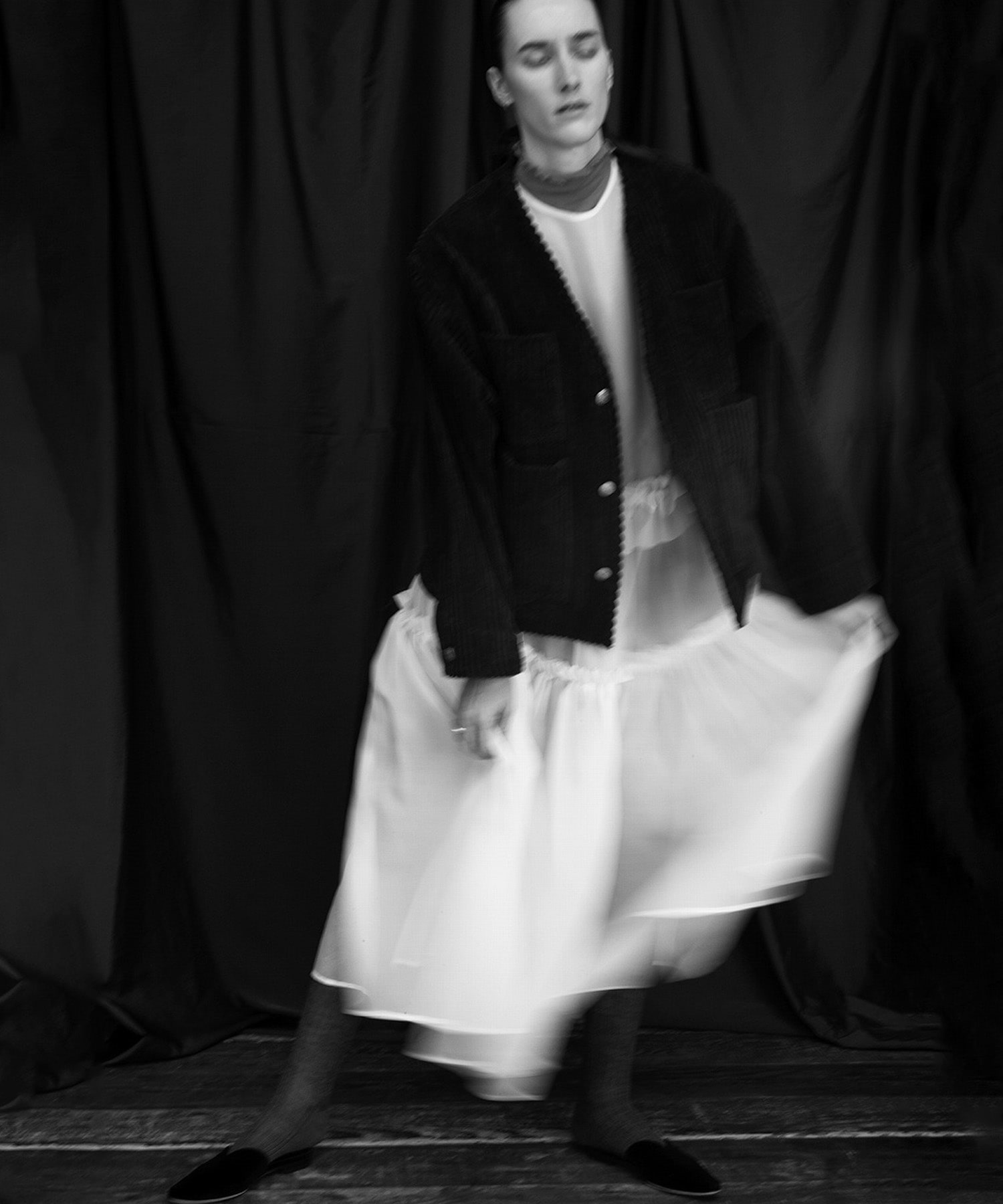SILK ORGANDY DRESS TOURNON.