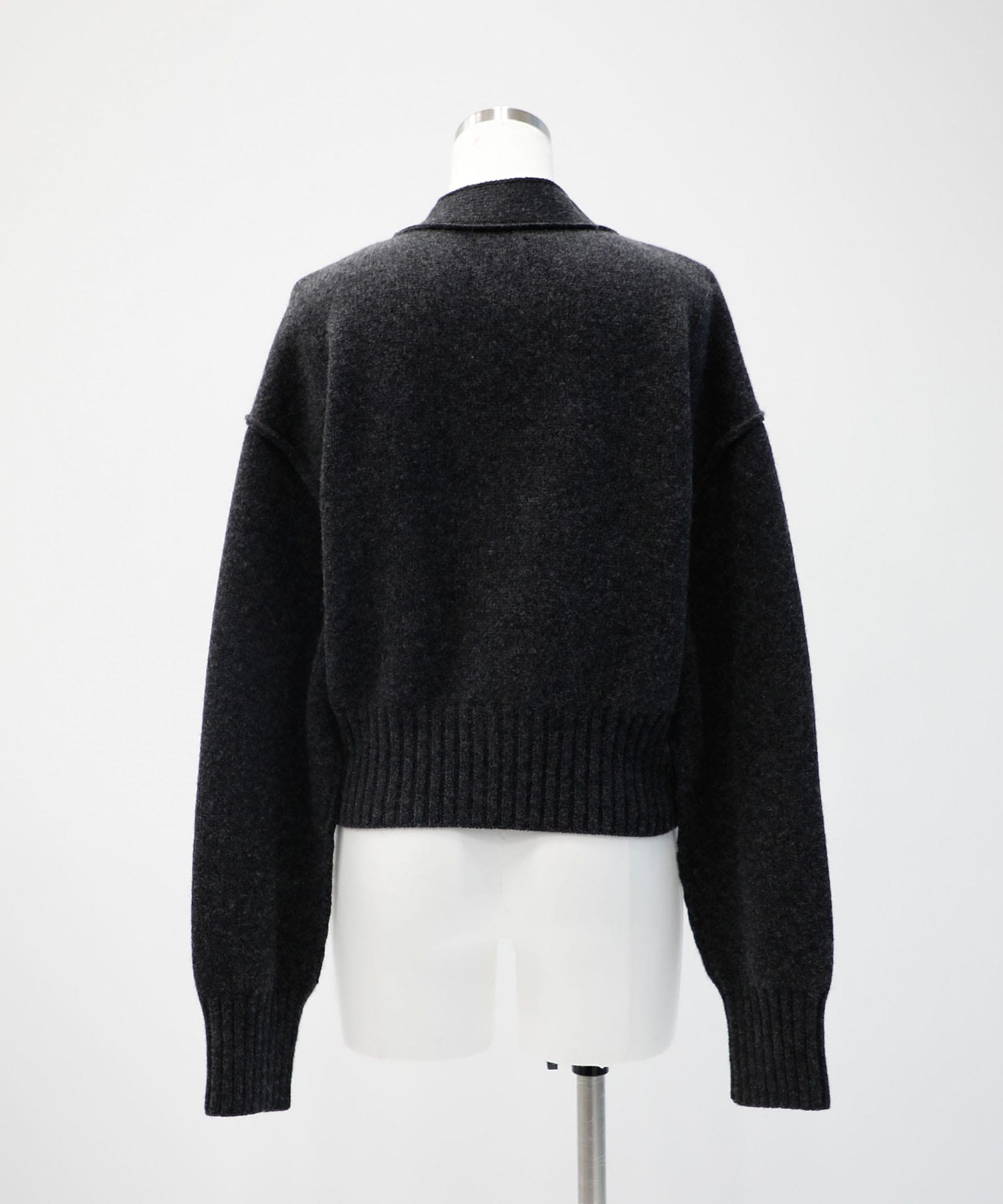 Wool Nylon Knit Short Cardigan WRAPINKNOT