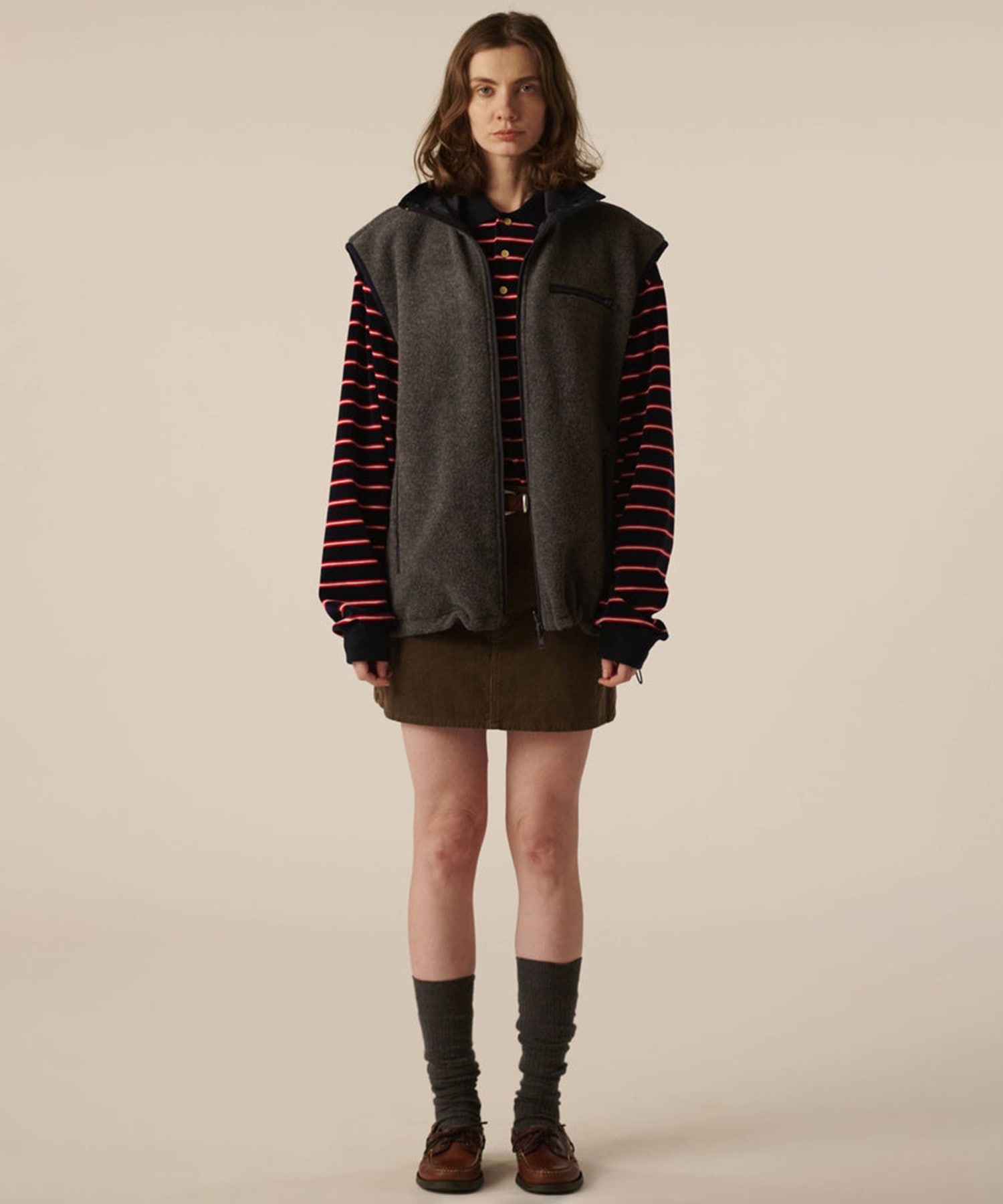Corduroy Mini Skirt INSCRIRE