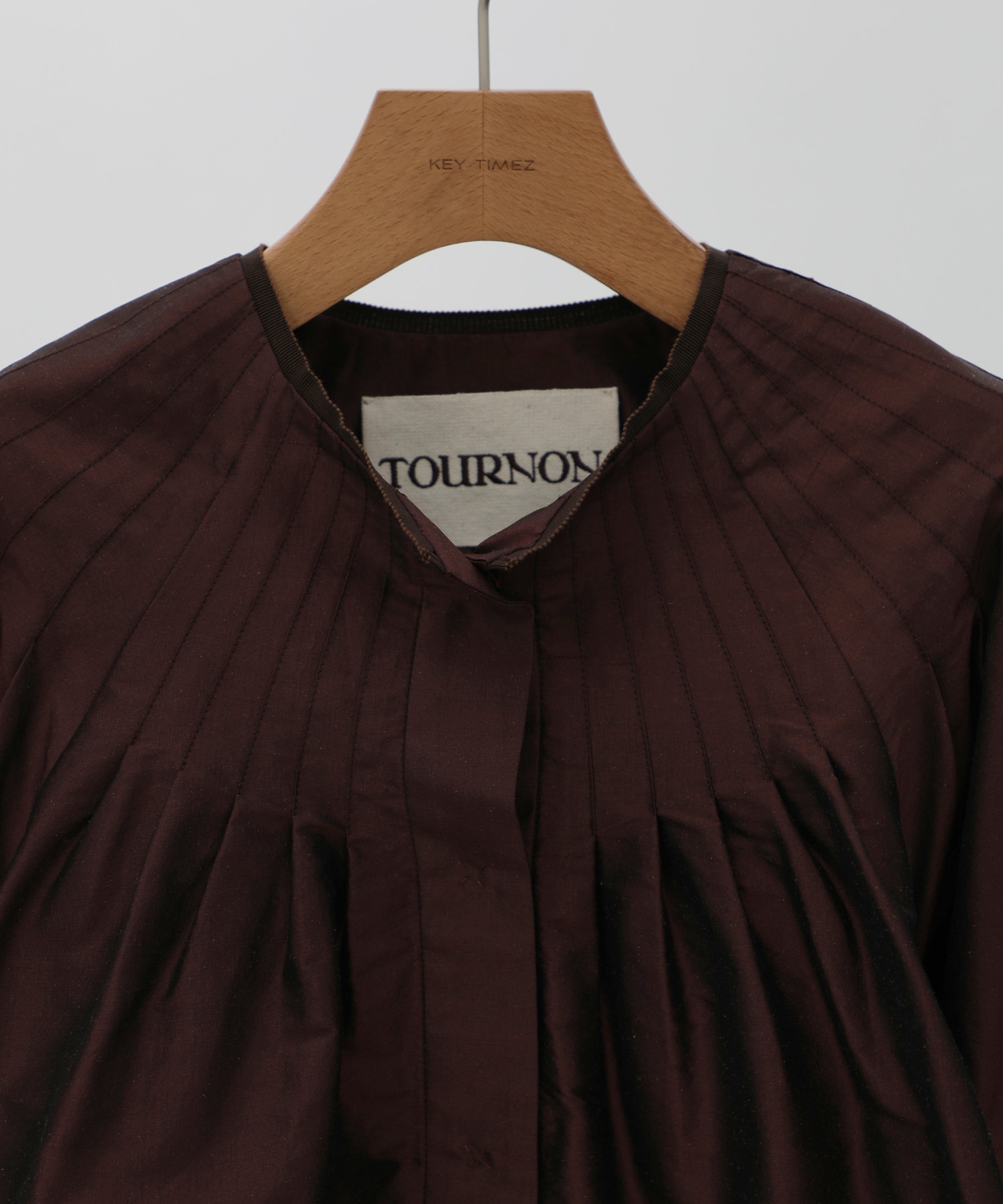 SILK DUPION CROPPED JK TOURNON.