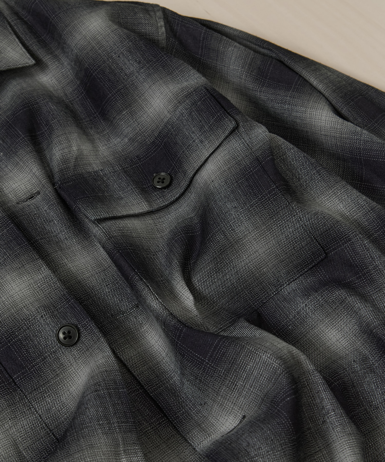 ロープインディゴオンブレCPOシャツ KEY TIMEZ