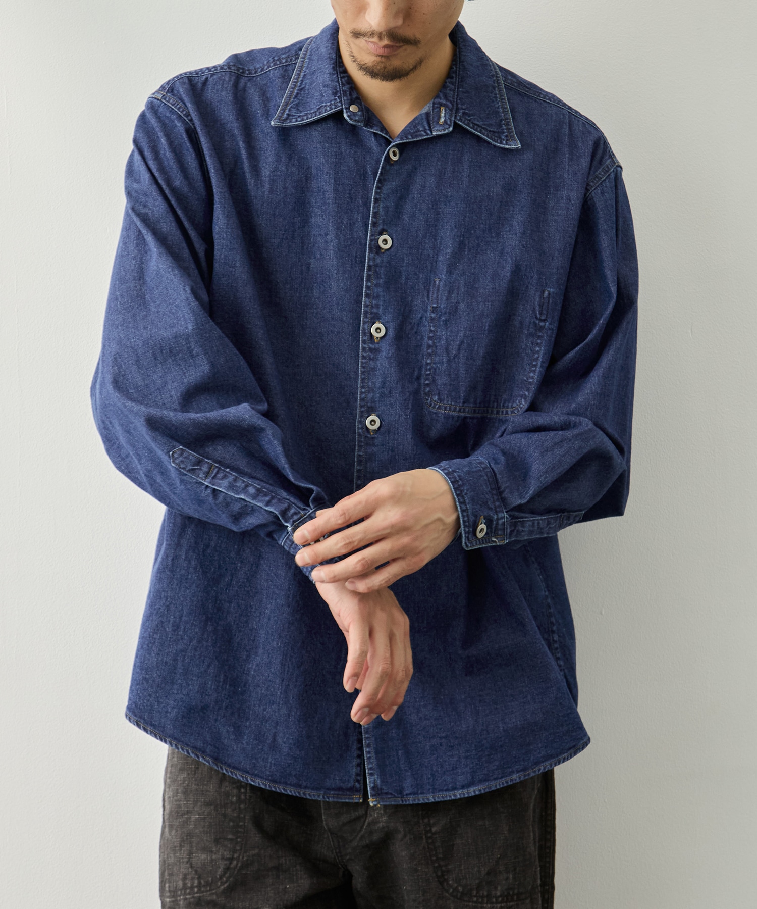 Vintage Washed Denim Shirt YOKE
