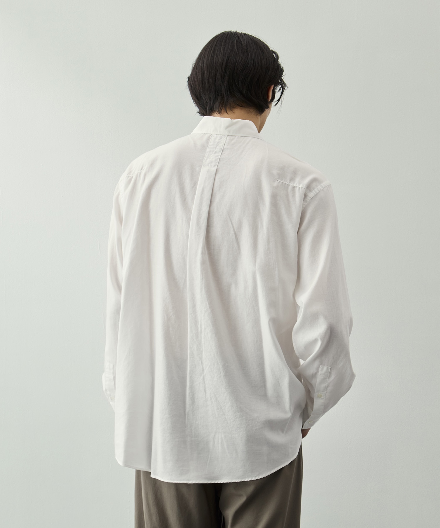 Cotton Silk Twill Garment-dyed Loosed Shirt YOKE