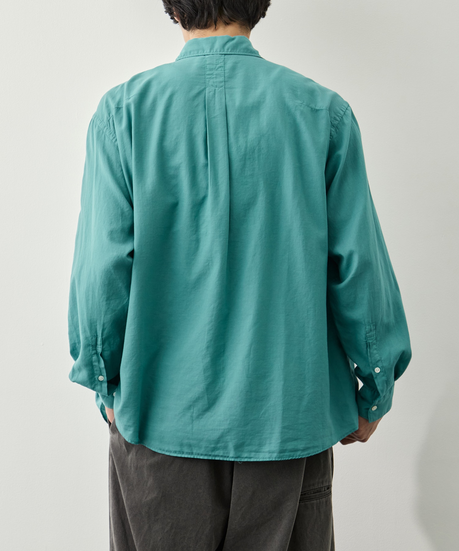 Cotton Silk Twill Garment-dyed Loosed Shirt YOKE