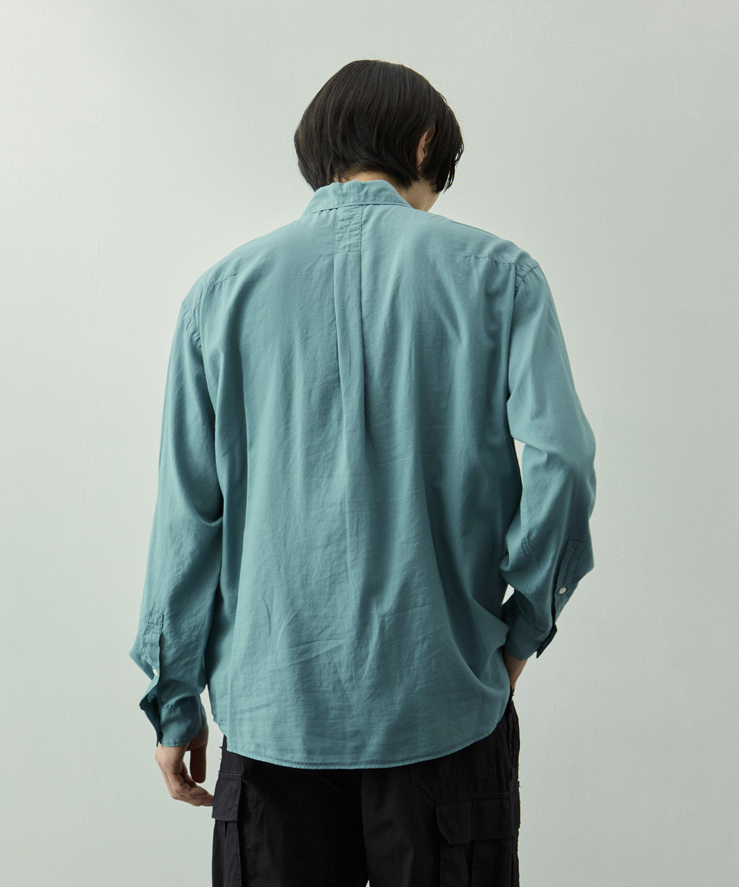 Cotton Silk Twill Garment-dyed Loosed Shirt YOKE