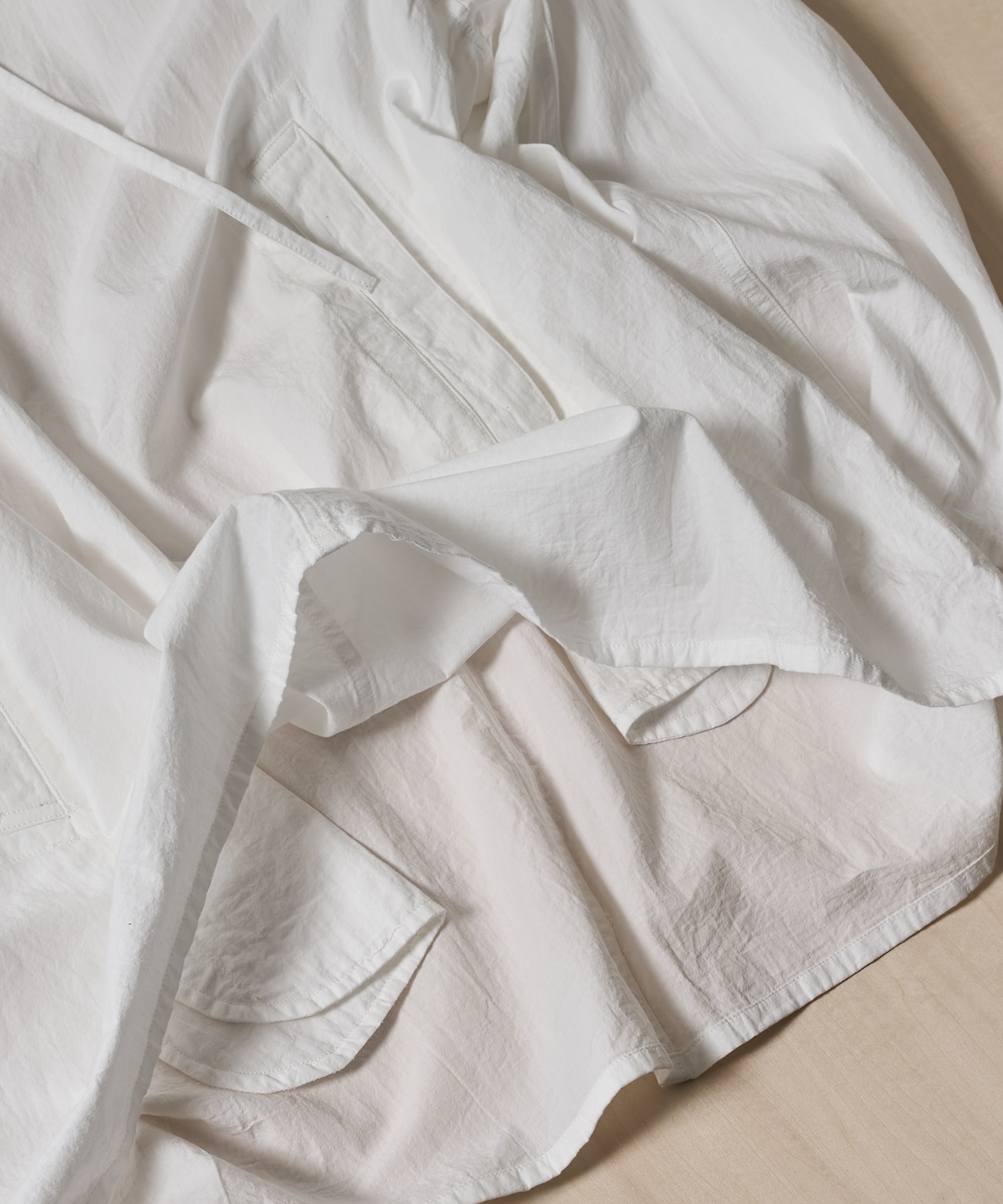 Hard Twist Cotton Linen Snow Parka blurhms