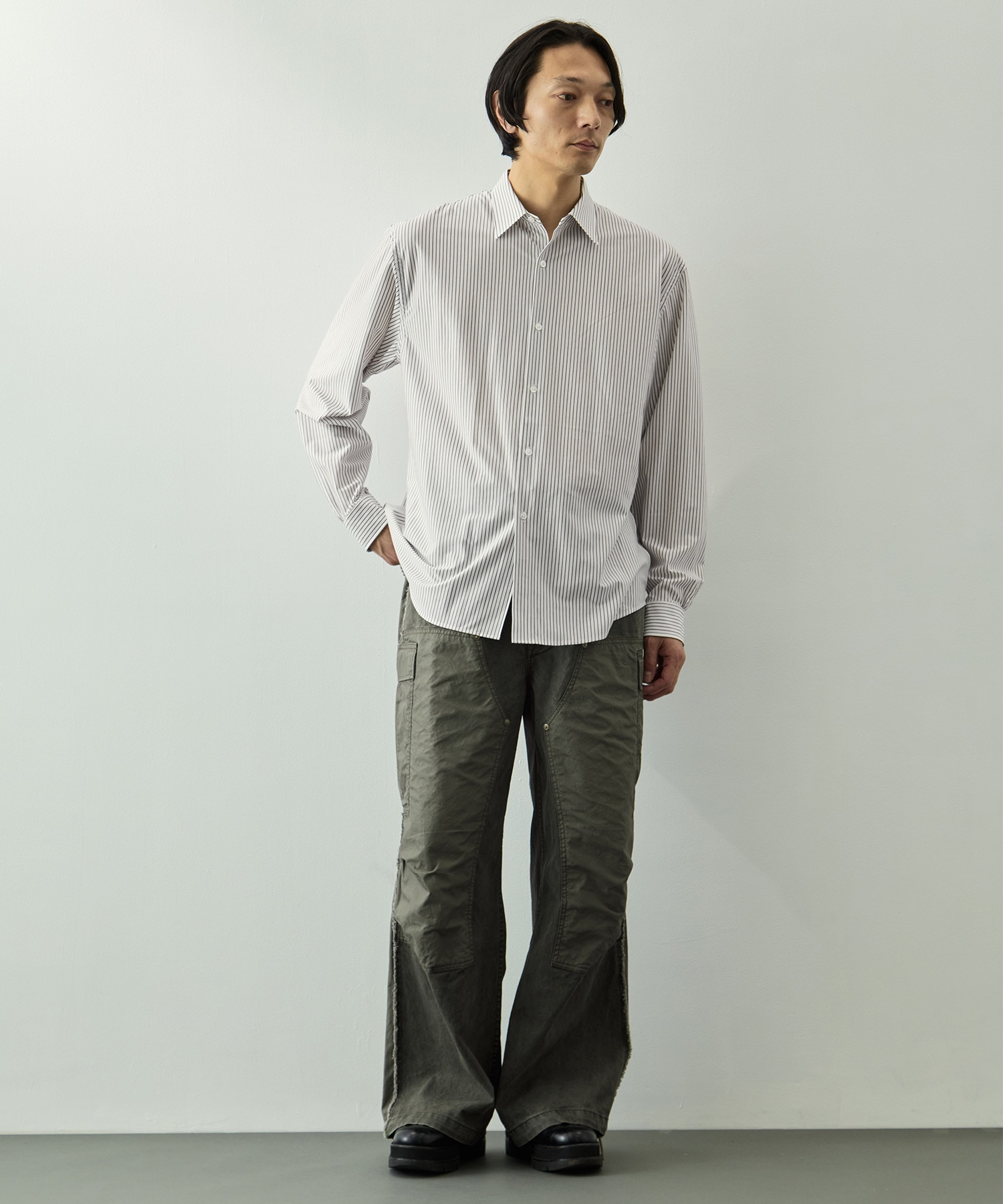 46G Stripe Modest Shirt KANEMASA PHIL.