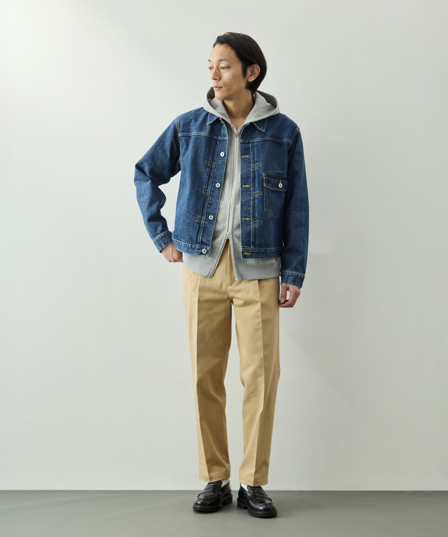 ソフトツイスト1タックチノパンツ KEY TIMEZ