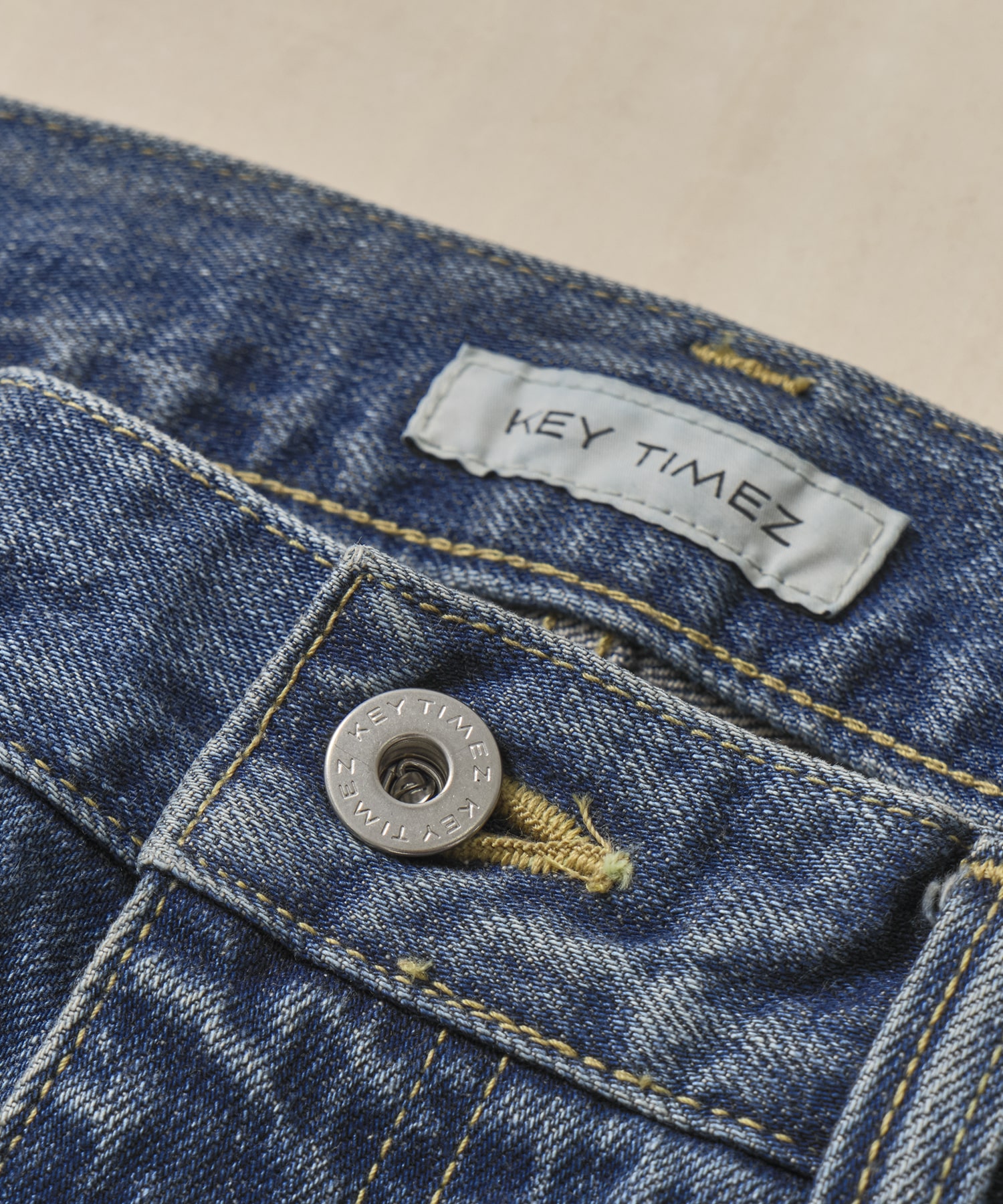 ヴィンテージスラブストレートデニム KEY TIMEZ