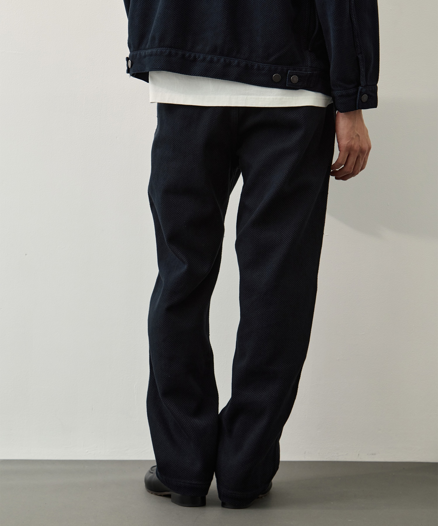 SASHIKO PANTS-OVERDYE MOMOTARO JEANS