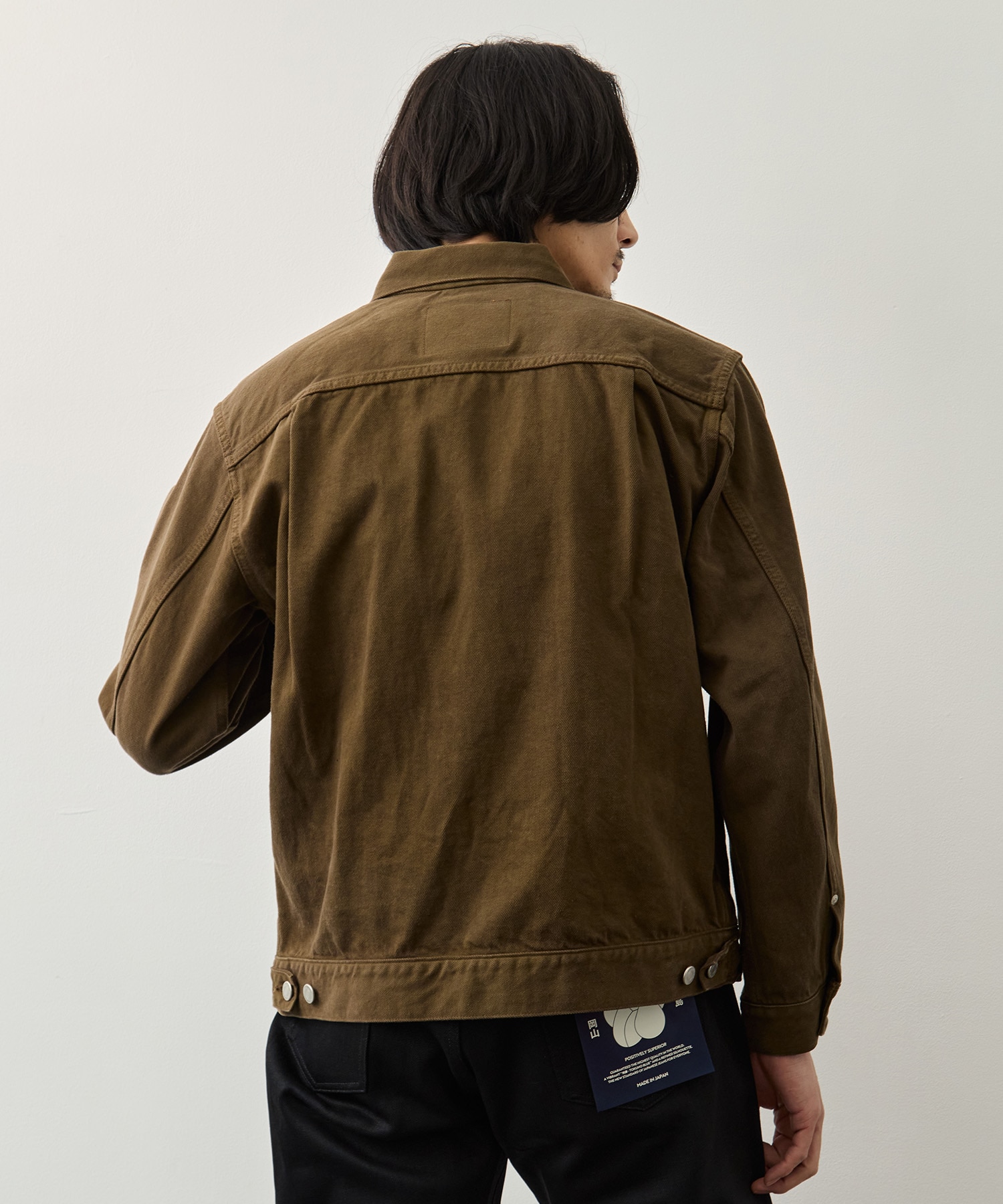 #002 DENIM JKT - MOSS MOMOTARO JEANS