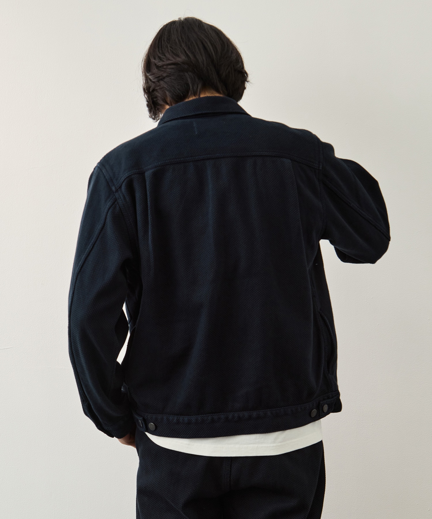 SASHIKO JACKET#002 OVERDYE MOMOTARO JEANS