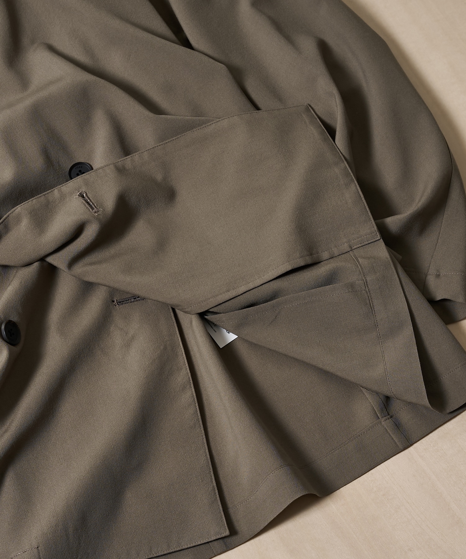 Wool Washer Tropical Double Breasted Jacket YOKE