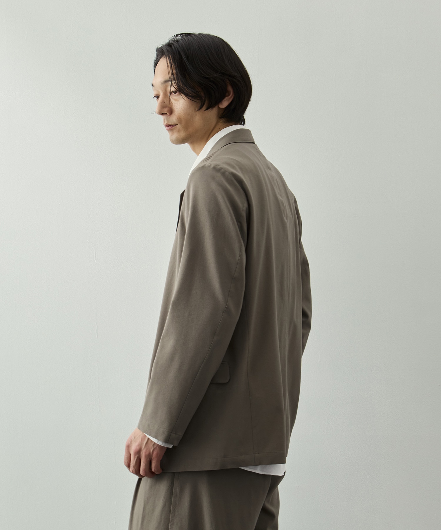 Wool Washer Tropical Double Breasted Jacket YOKE