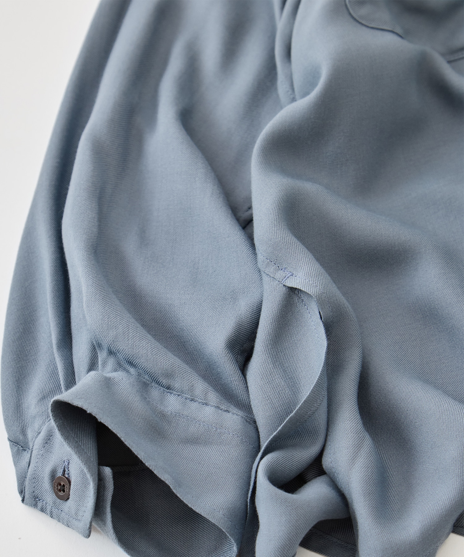 Modal Double Pocket Open Collar Shirt YOKE